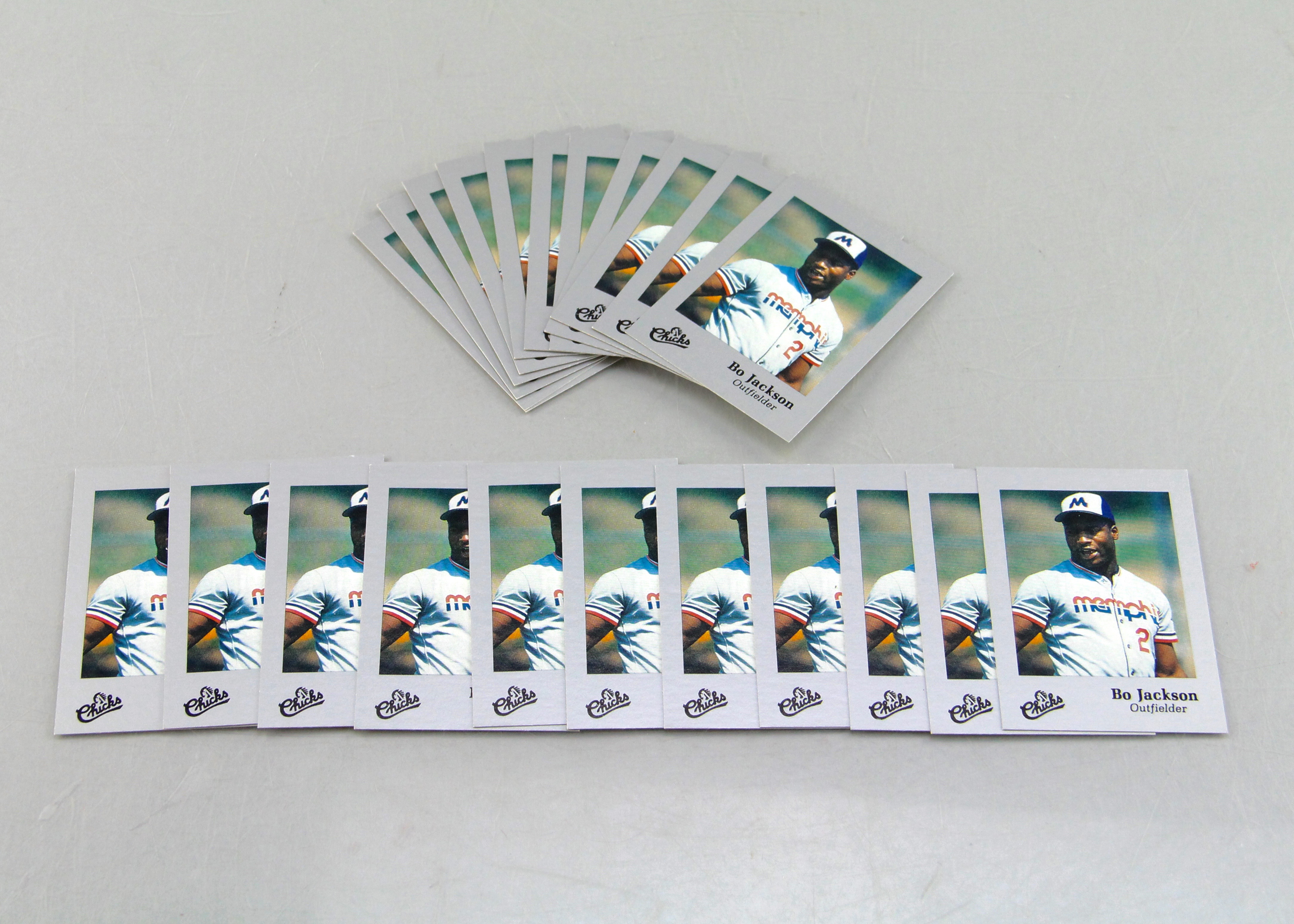 Lot of Bo Jackson Memphis Chicks Minor League Baseball Cards