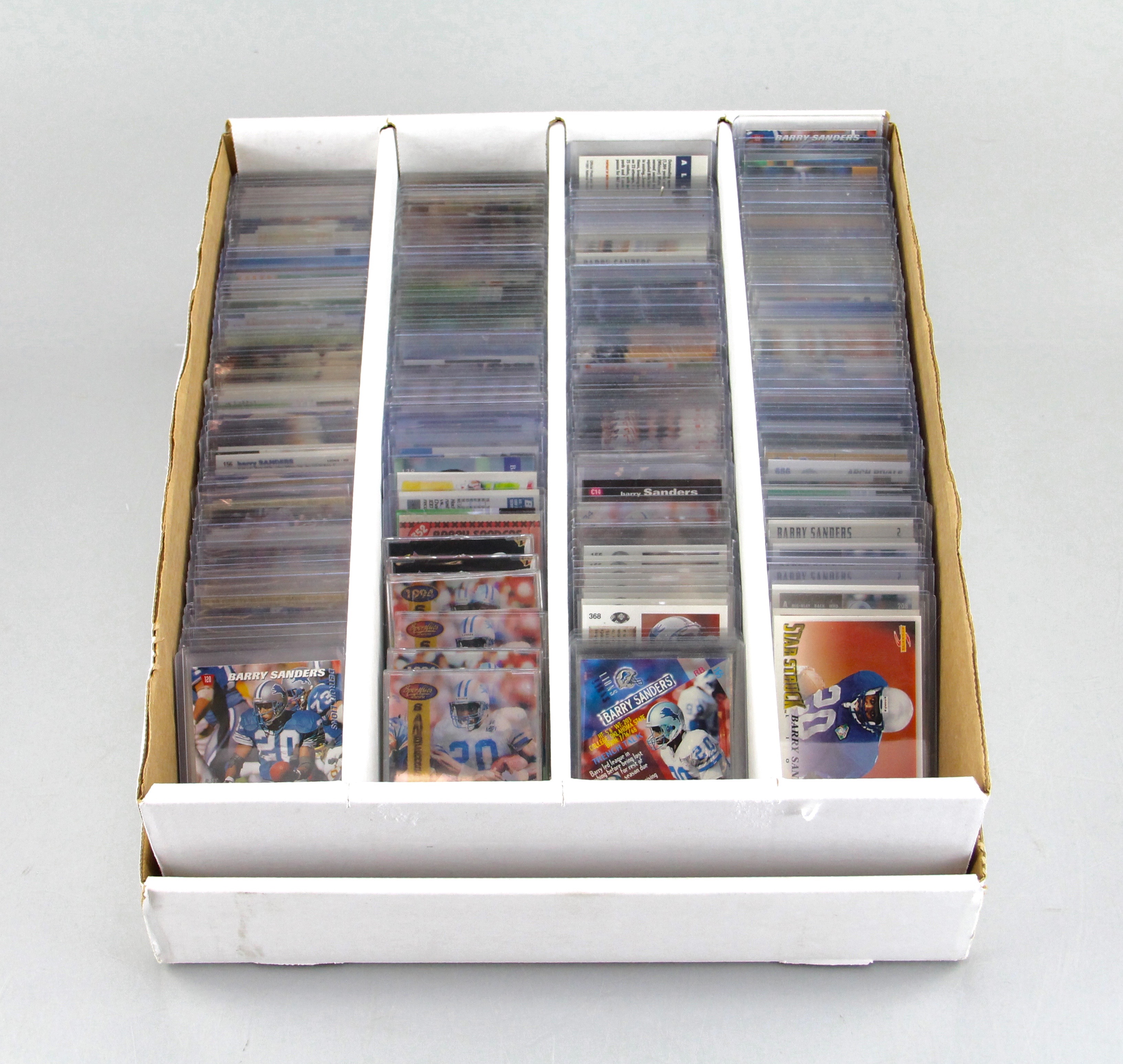 Huge Collection of Barry Sanders Detroit Lions Football Cards