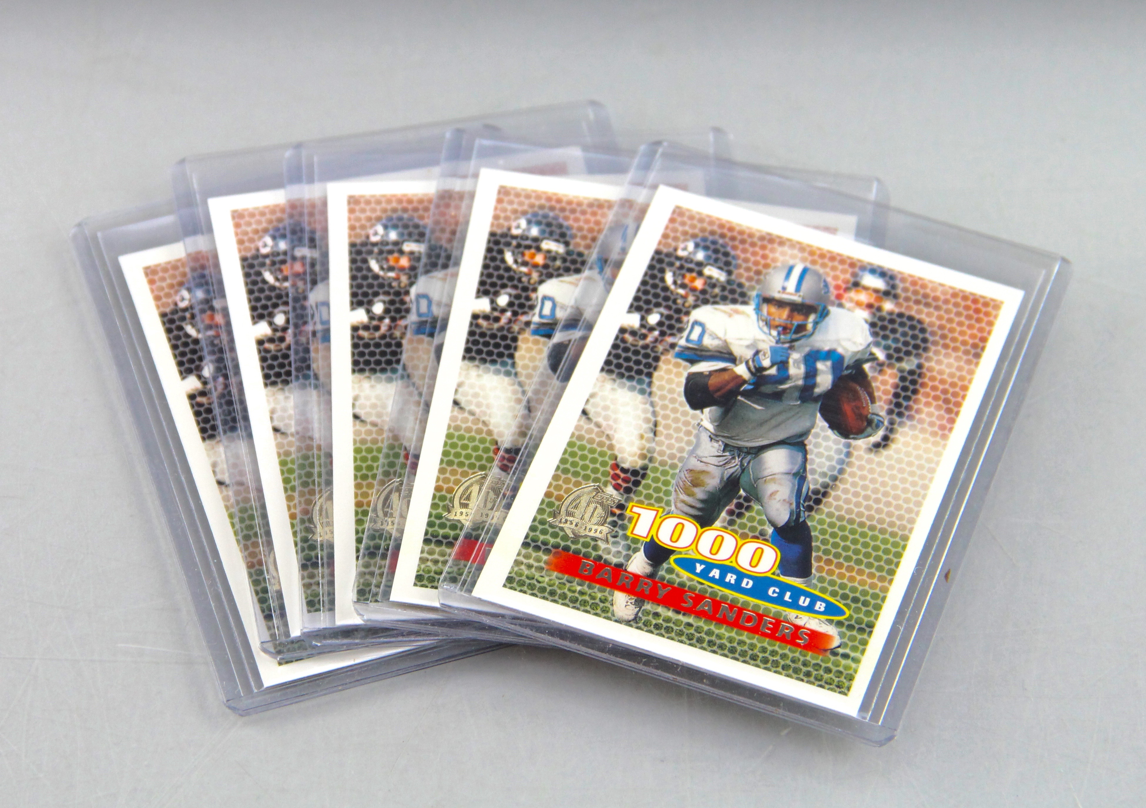 Huge Collection of Barry Sanders Detroit Lions Football Cards