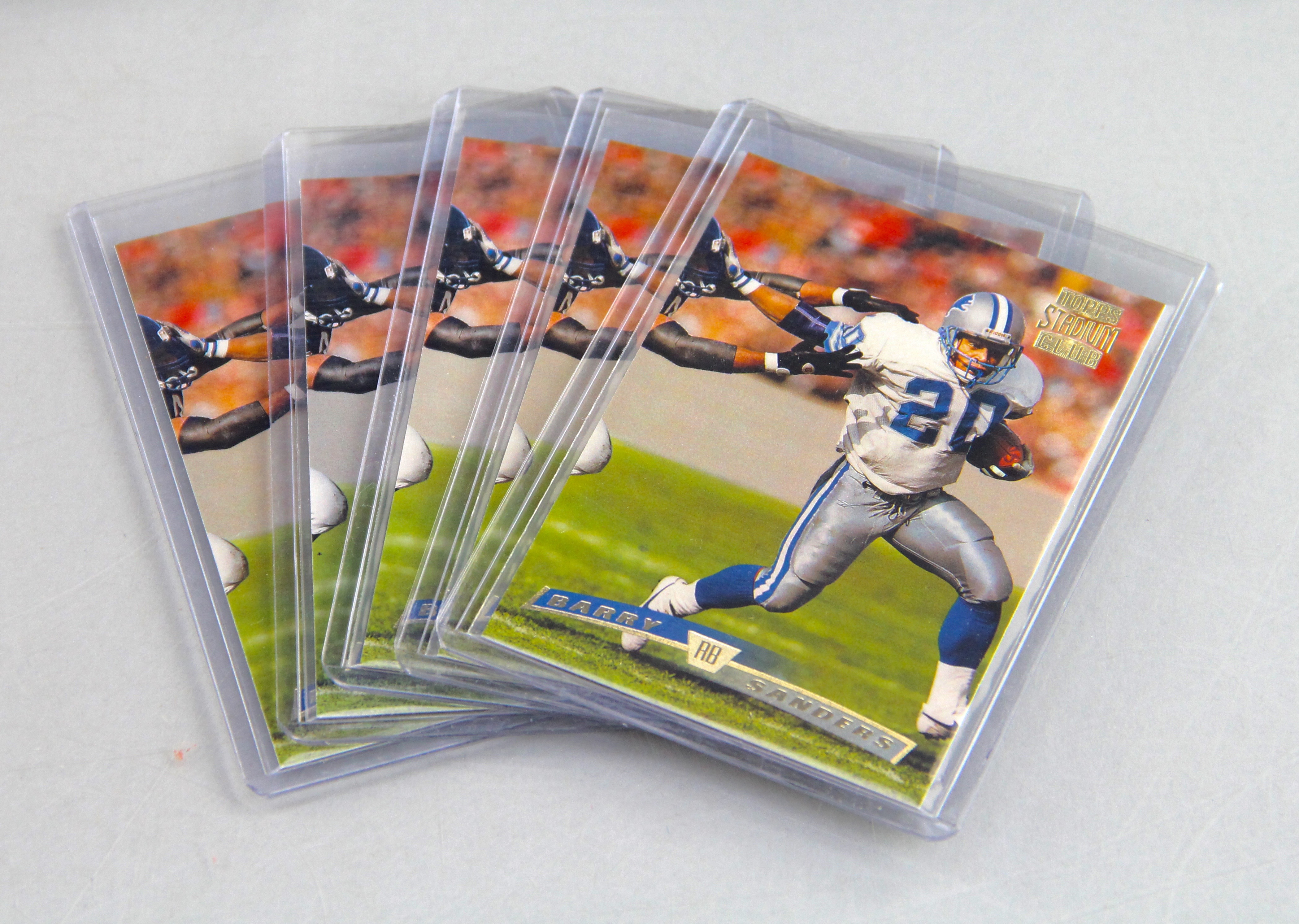 Huge Collection of Barry Sanders Detroit Lions Football Cards