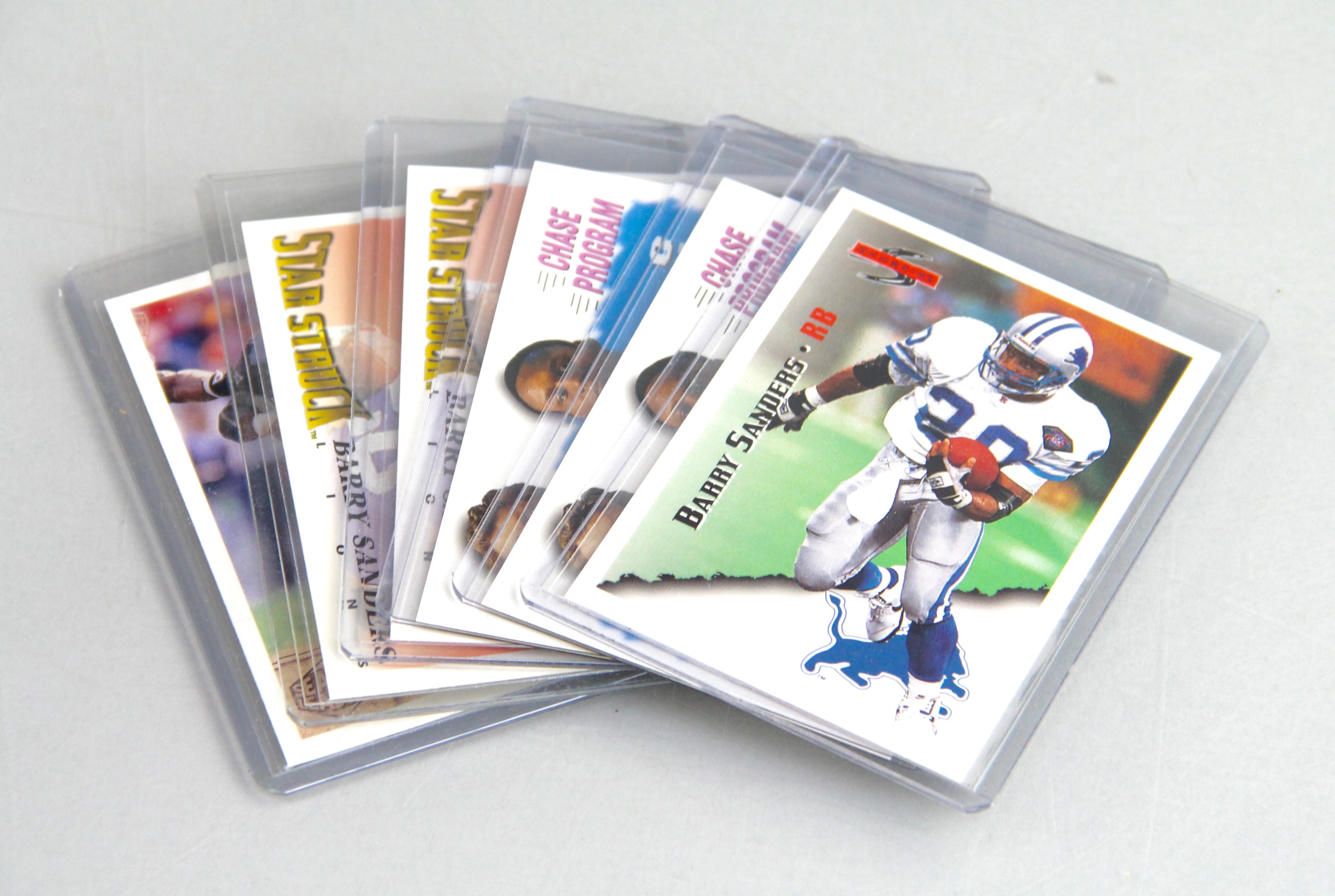 Huge Collection of Barry Sanders Detroit Lions Football Cards