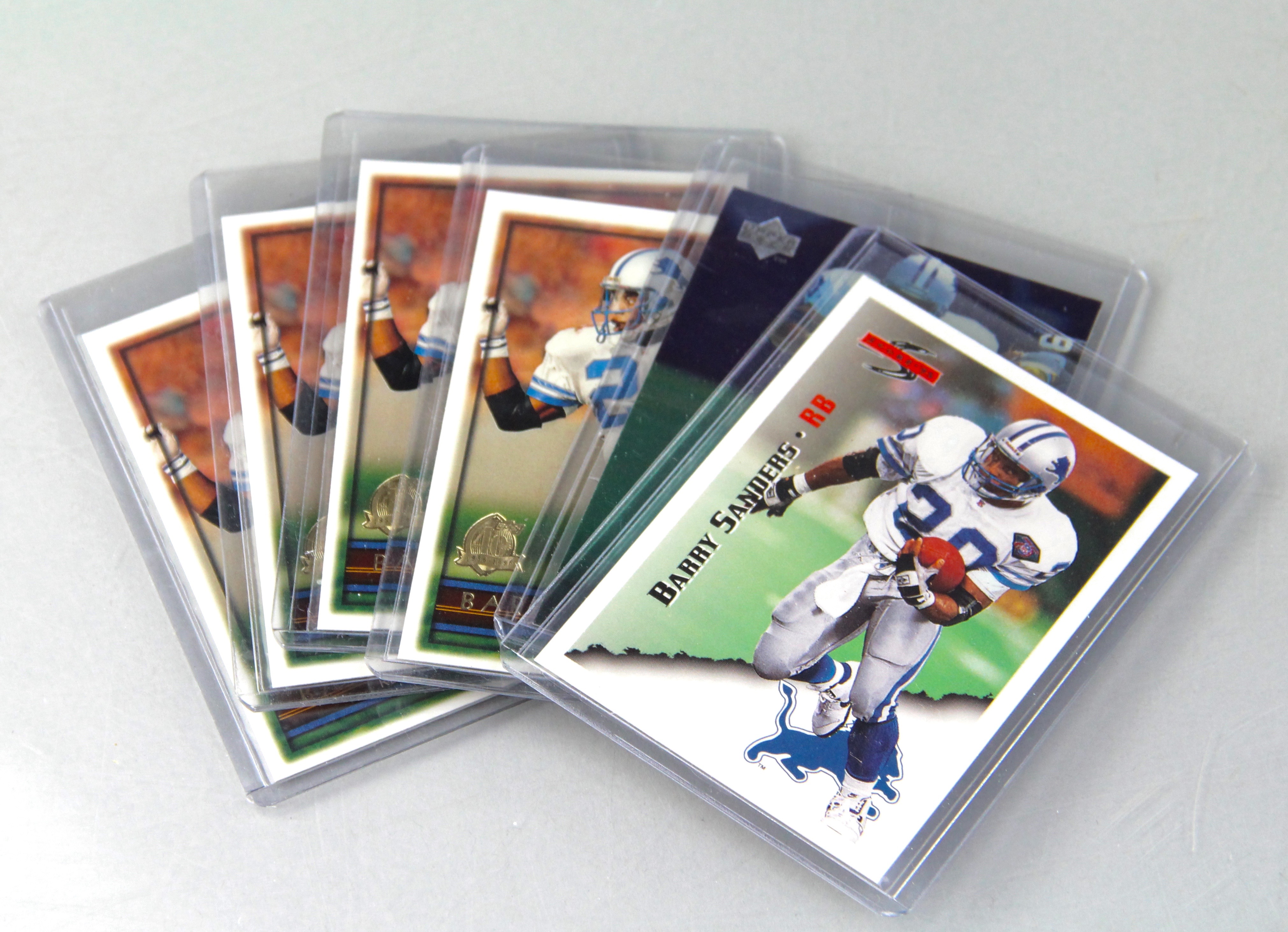 Huge Collection of Barry Sanders Detroit Lions Football Cards