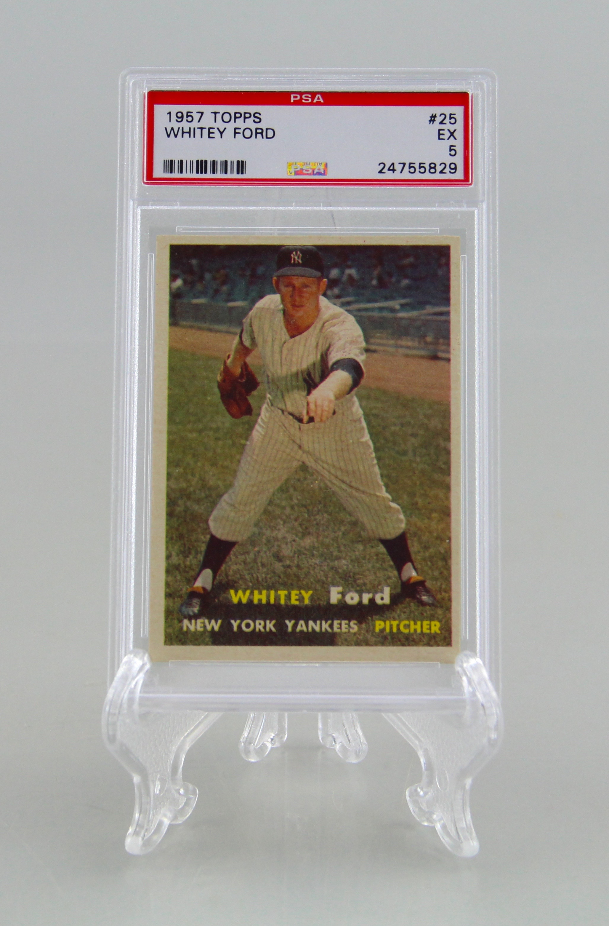 Mickey Mantle And Whitey Ford Late 50's Graded Topps Cards