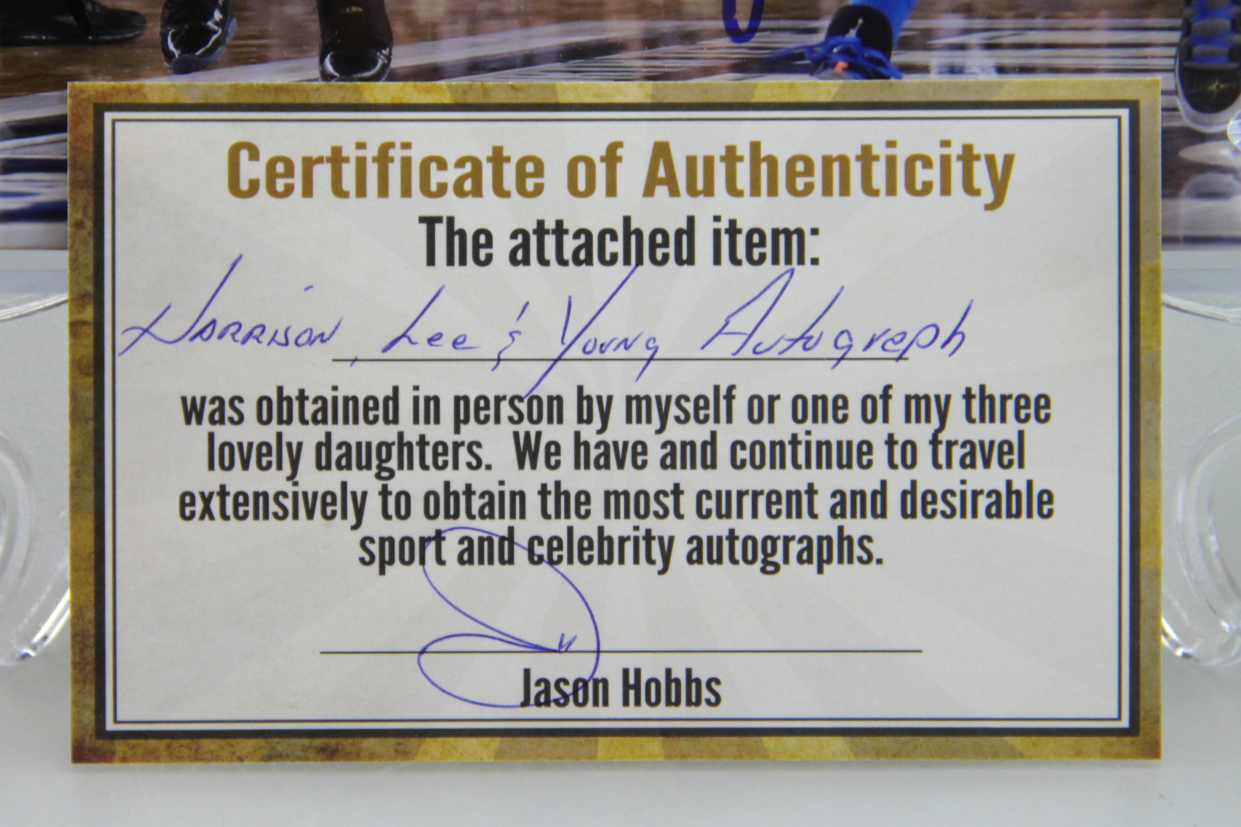 Autographed Photo of UK Players Harrison, Lee and Young