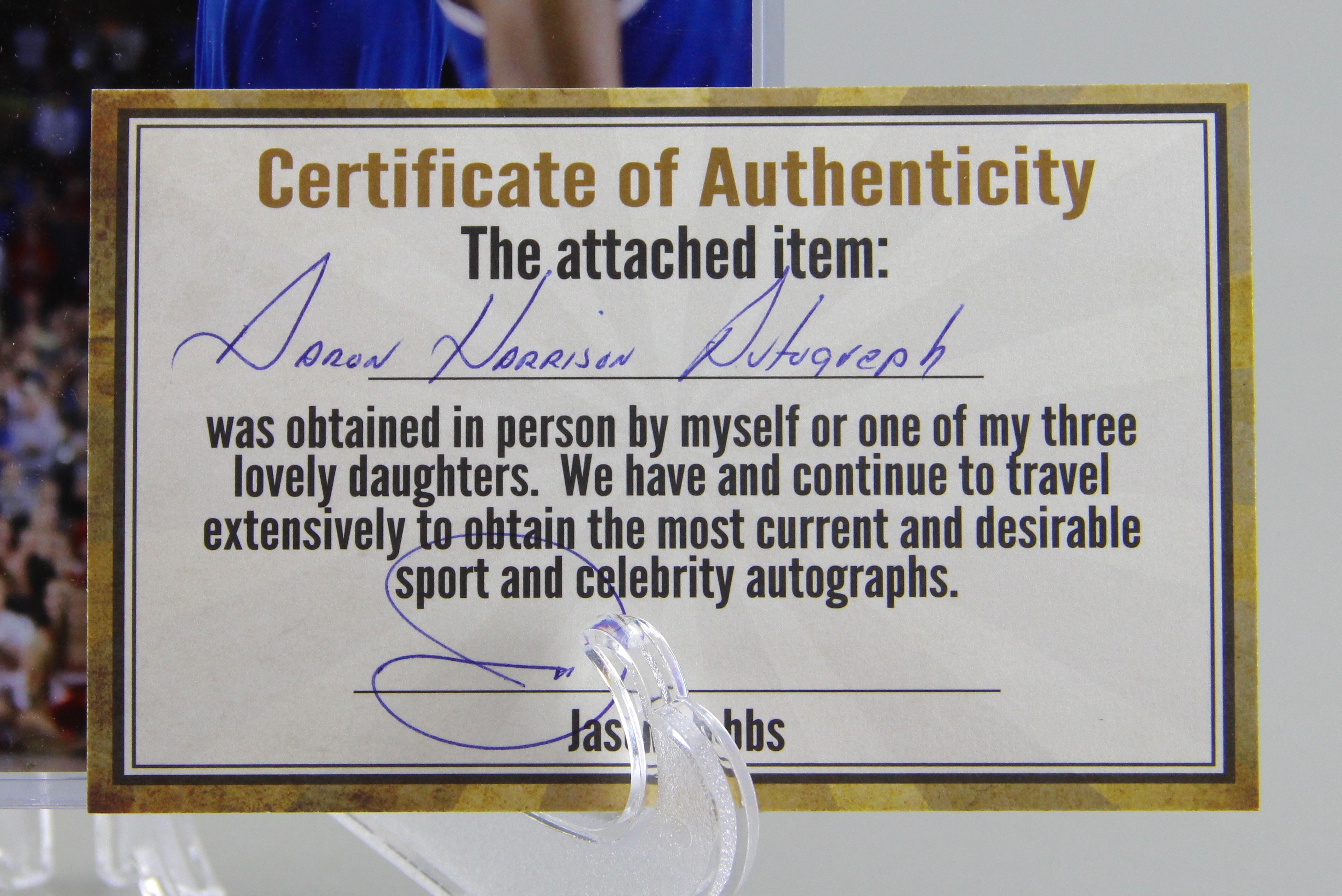 Aaron Harrison Autographed Photo