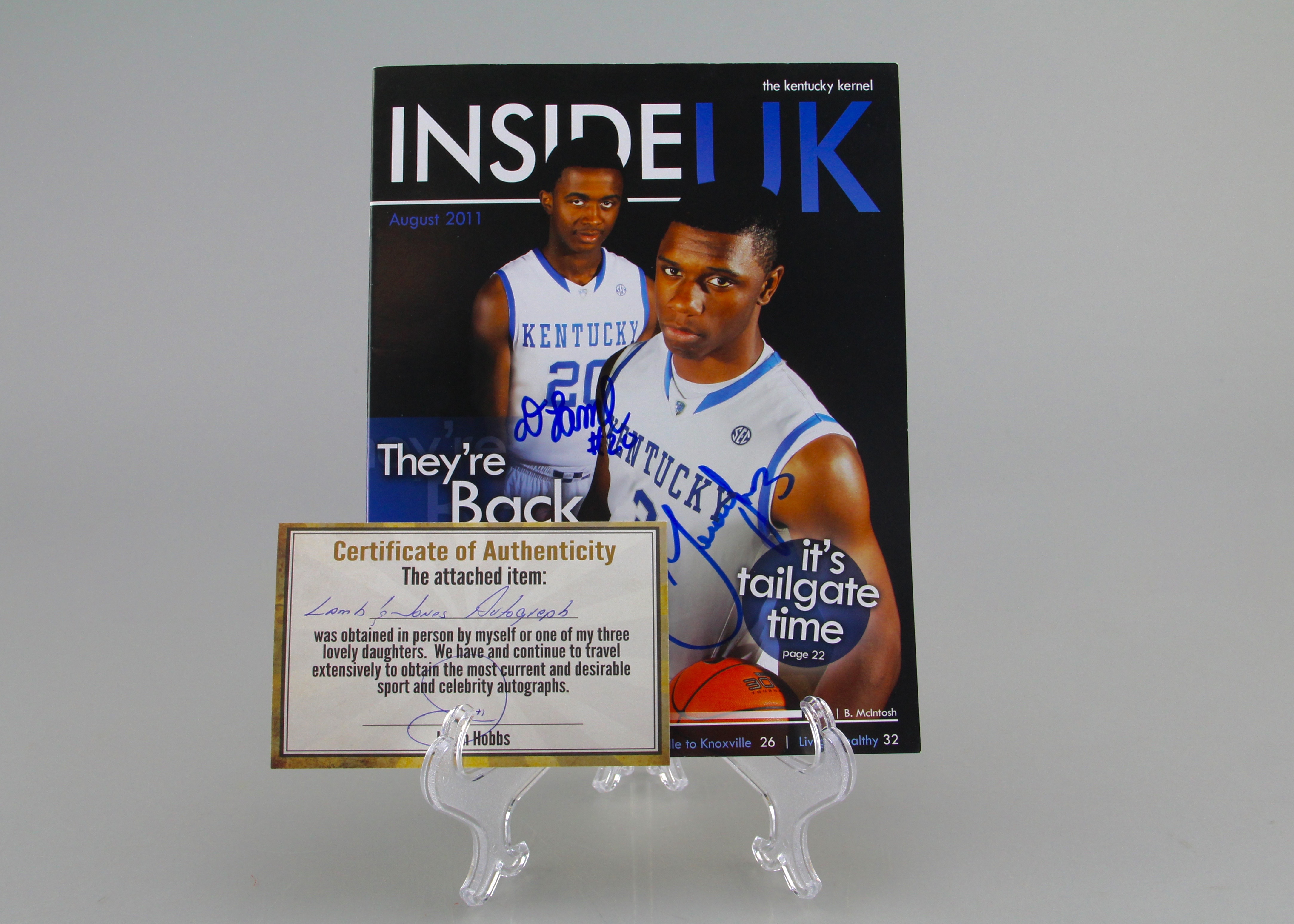 Autographed Kentucky Kernel with Terrence Jones and Doron Lamb