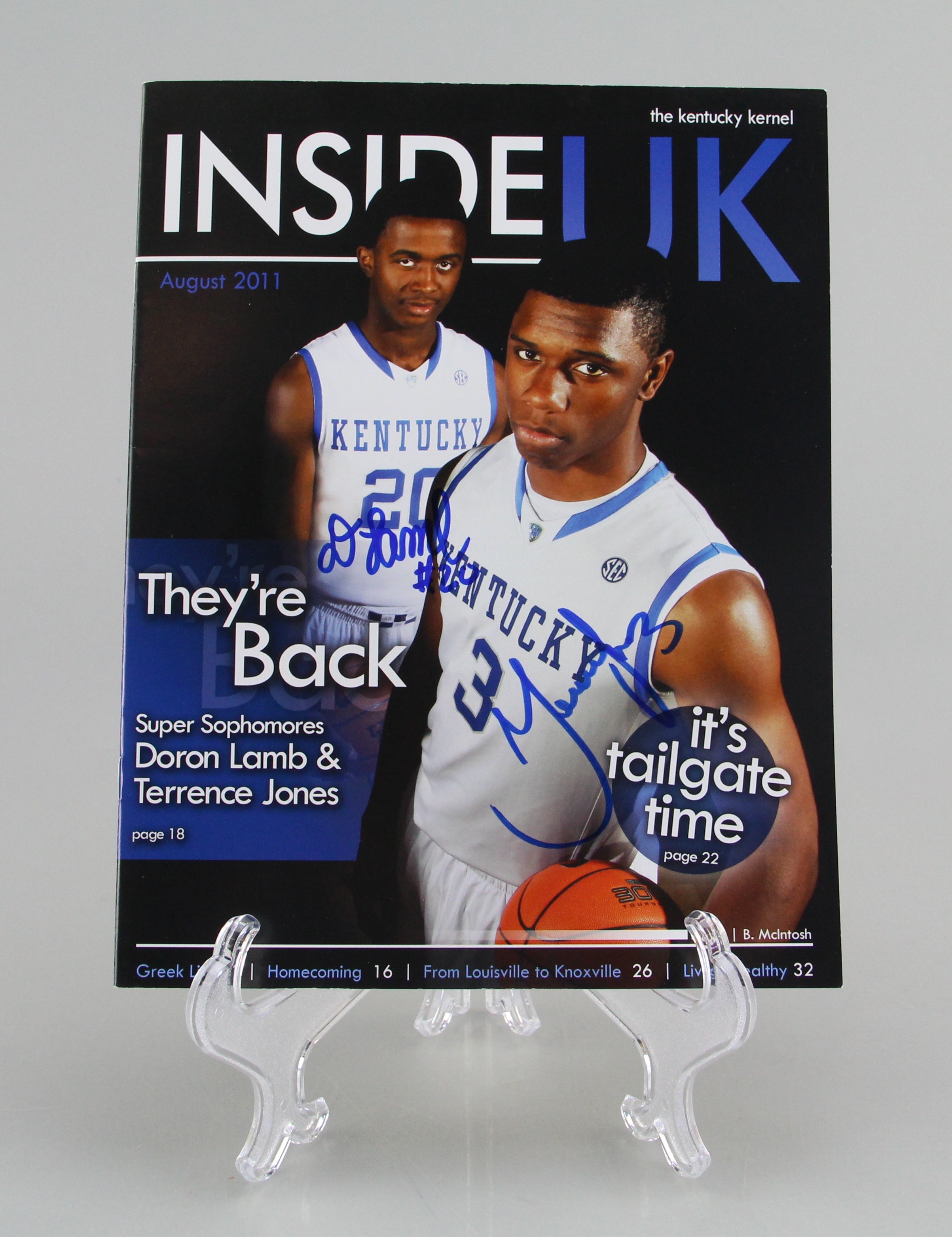 Autographed Kentucky Kernel with Terrence Jones and Doron Lamb