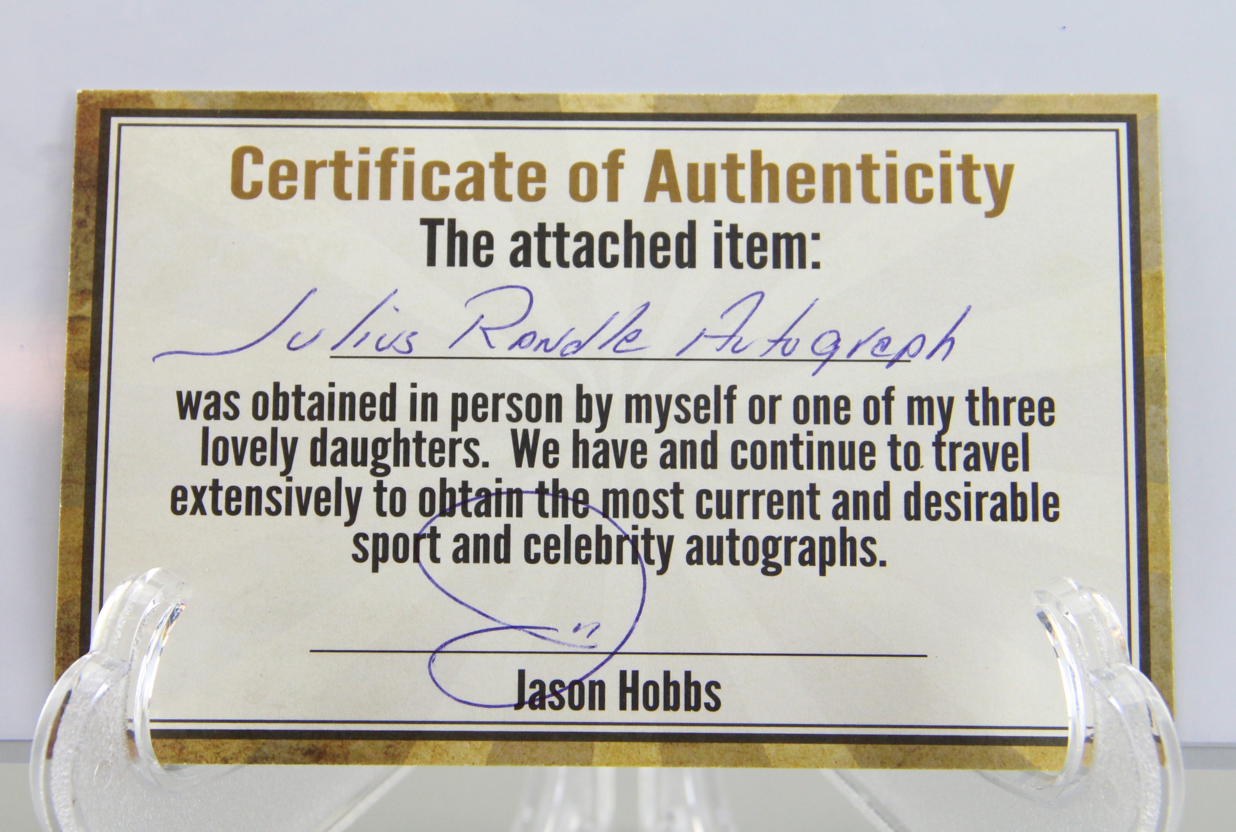 Julius Randle Autographed Photo