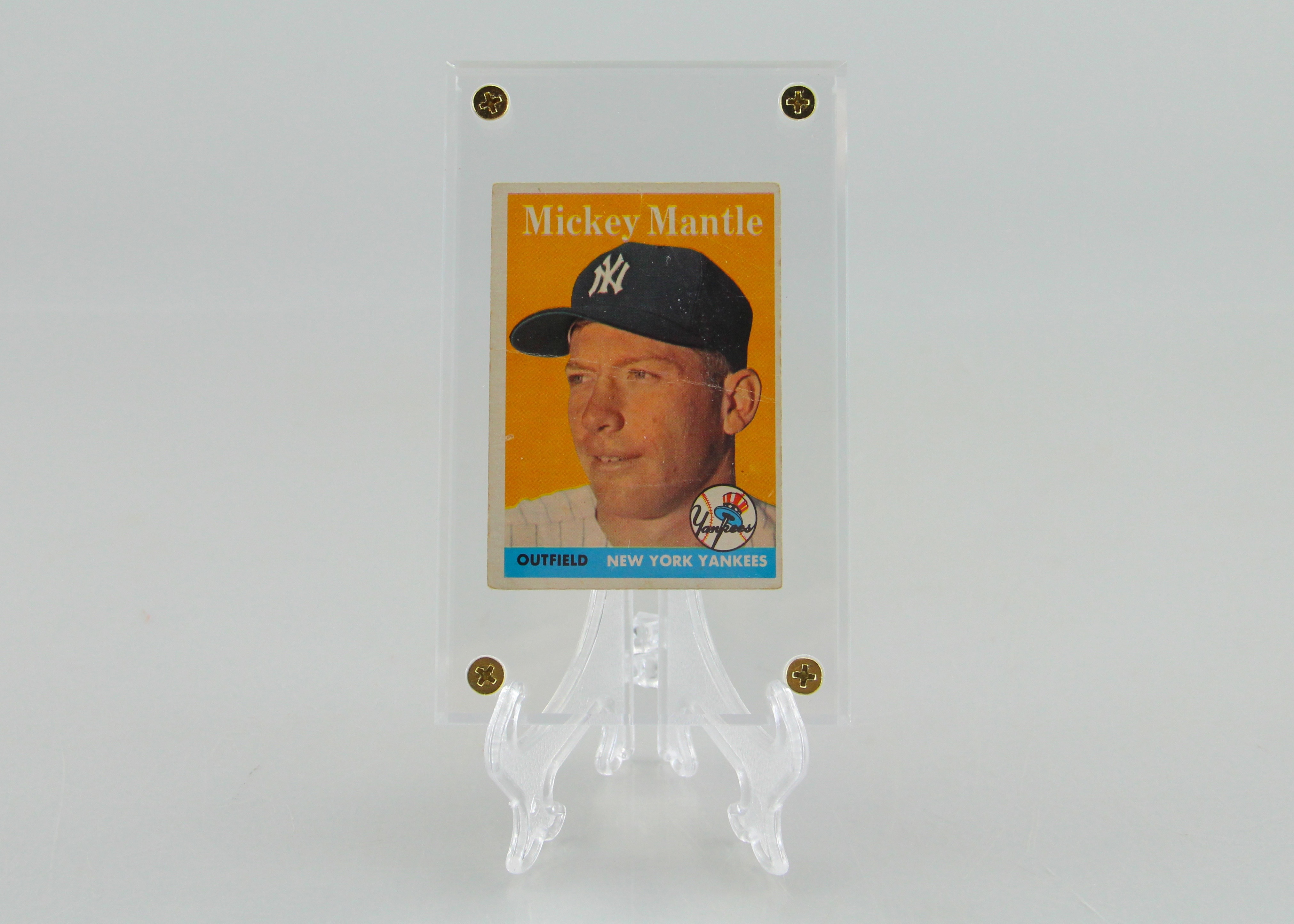 Vintage 1958 Mickey Mantle Topps 150 Baseball Card