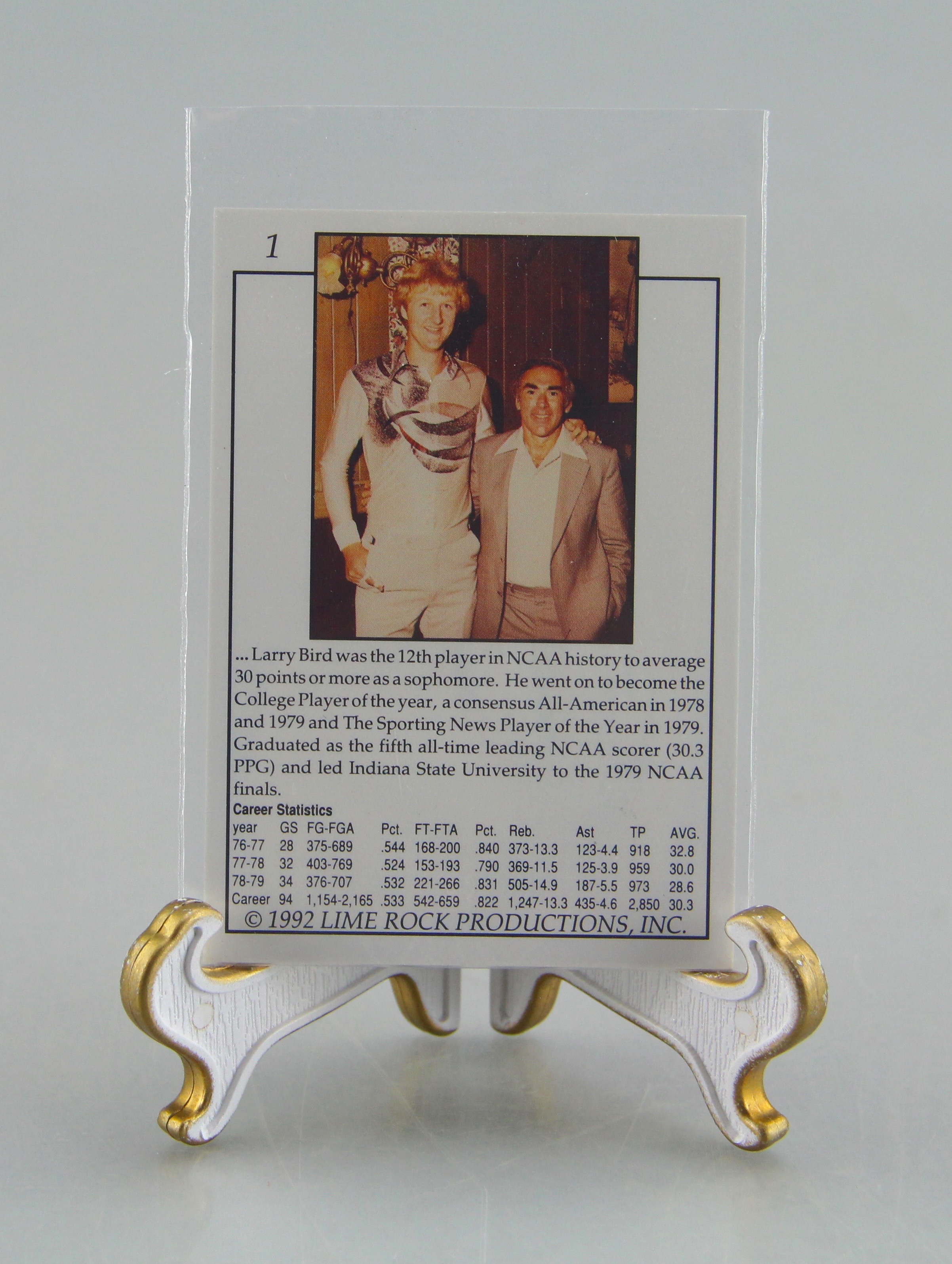 Assortment Of Three Larry Bird Hologram Card Sets Of Three