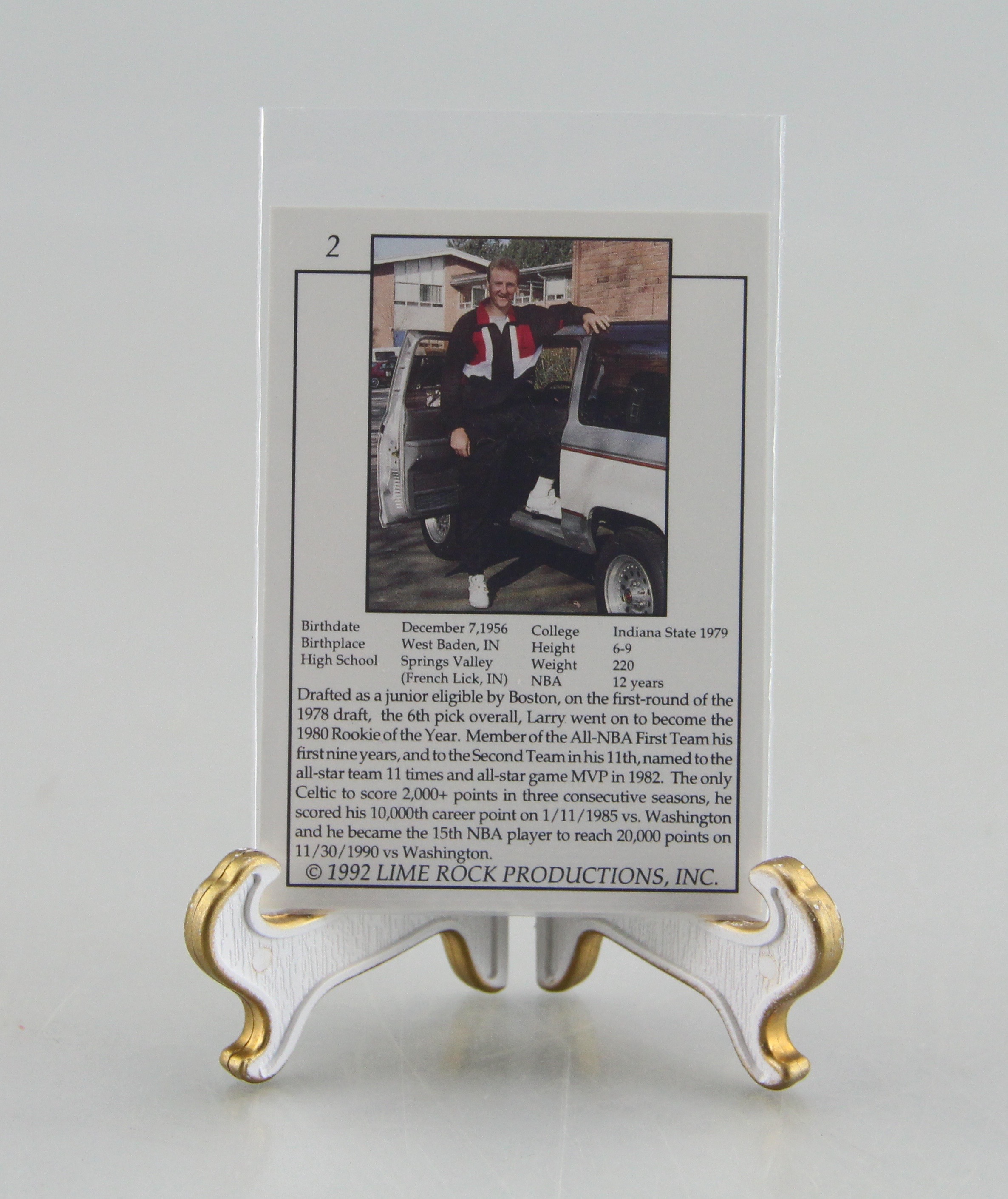 Assortment Of Three Larry Bird Hologram Card Sets Of Three