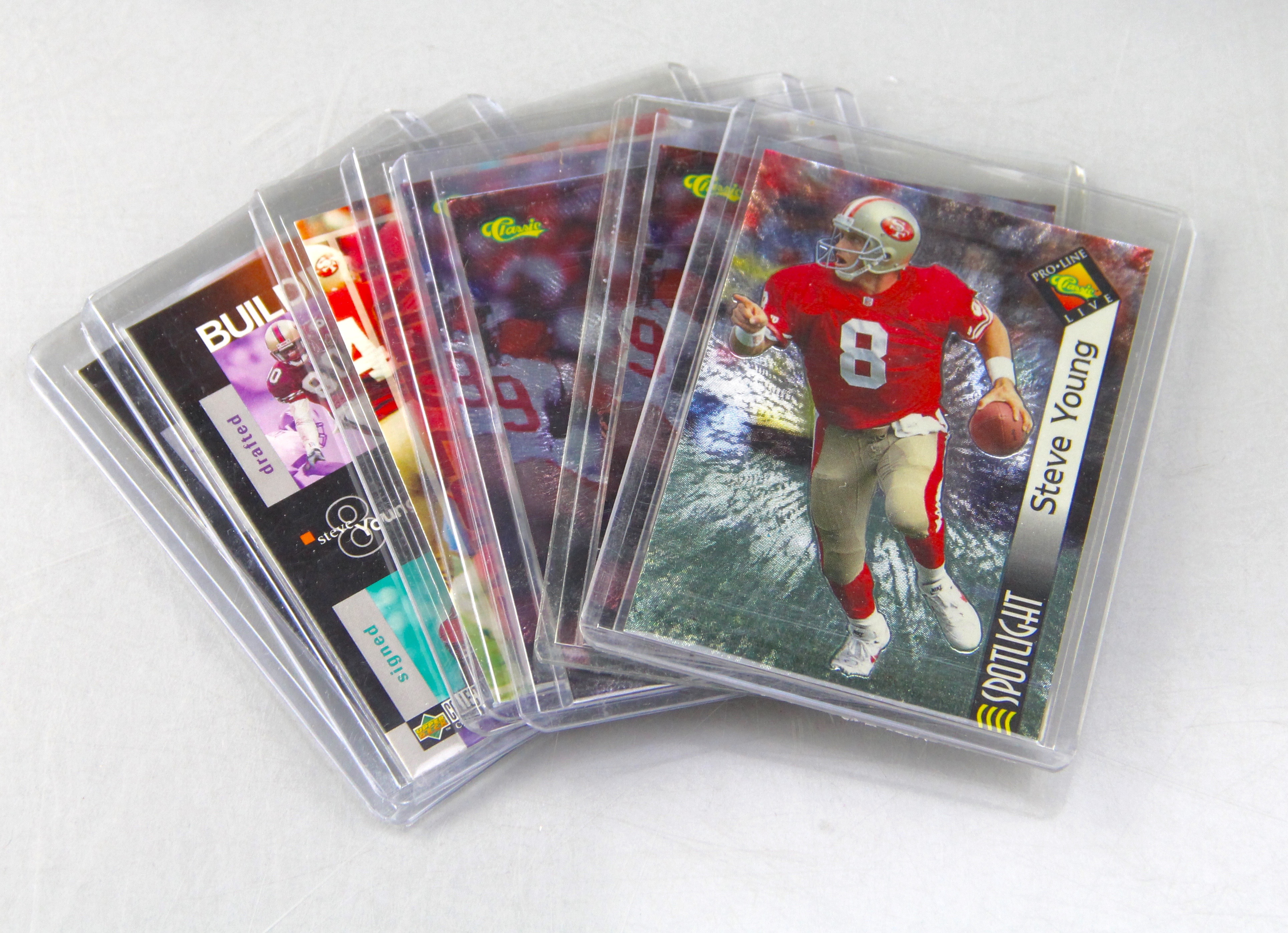 Huge Collection of Steve Young Football Cards