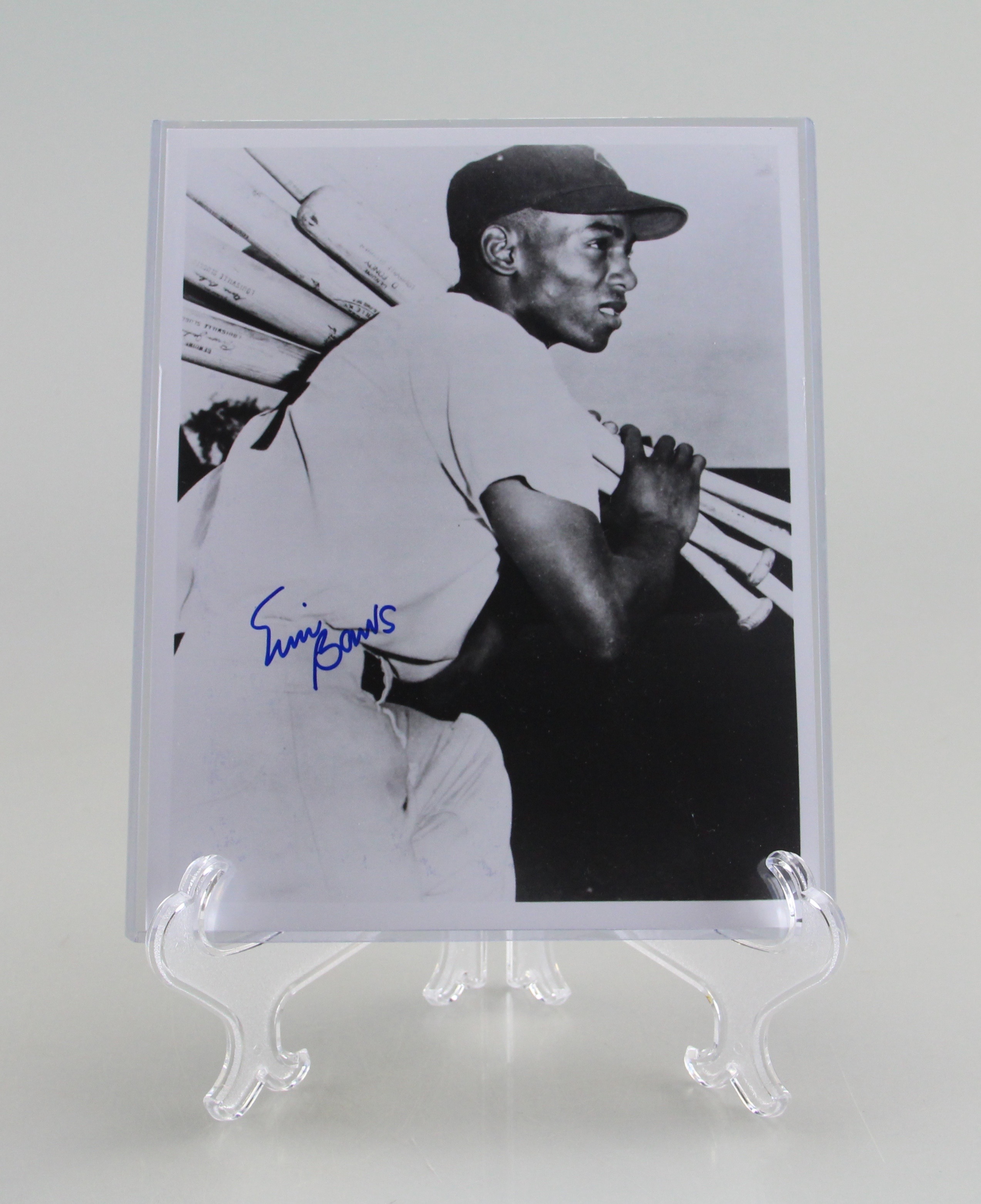 Autographed Ernie Banks Photo Print
