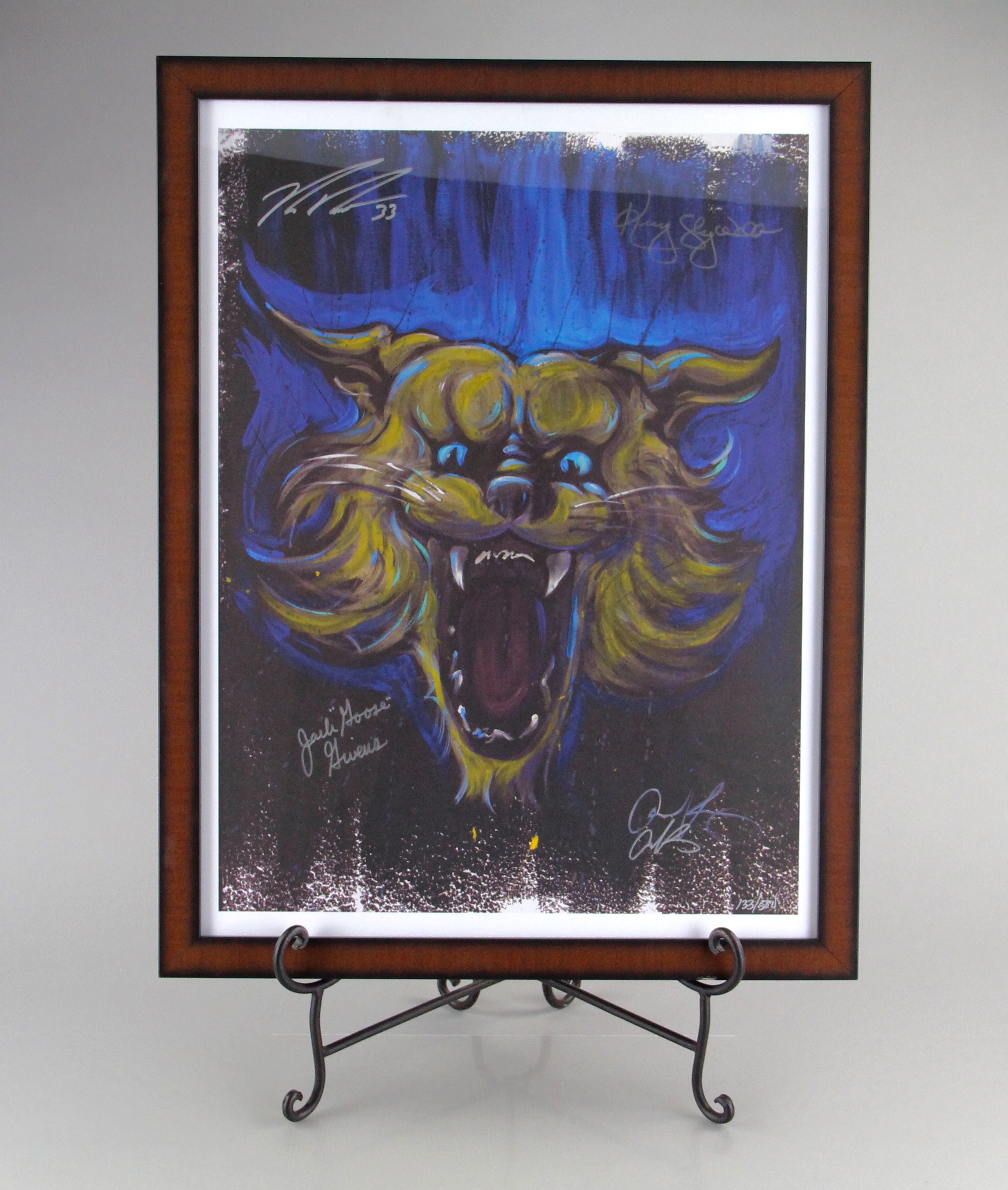 Autographed Wildcat Giclee Print by Aaron Kizer
