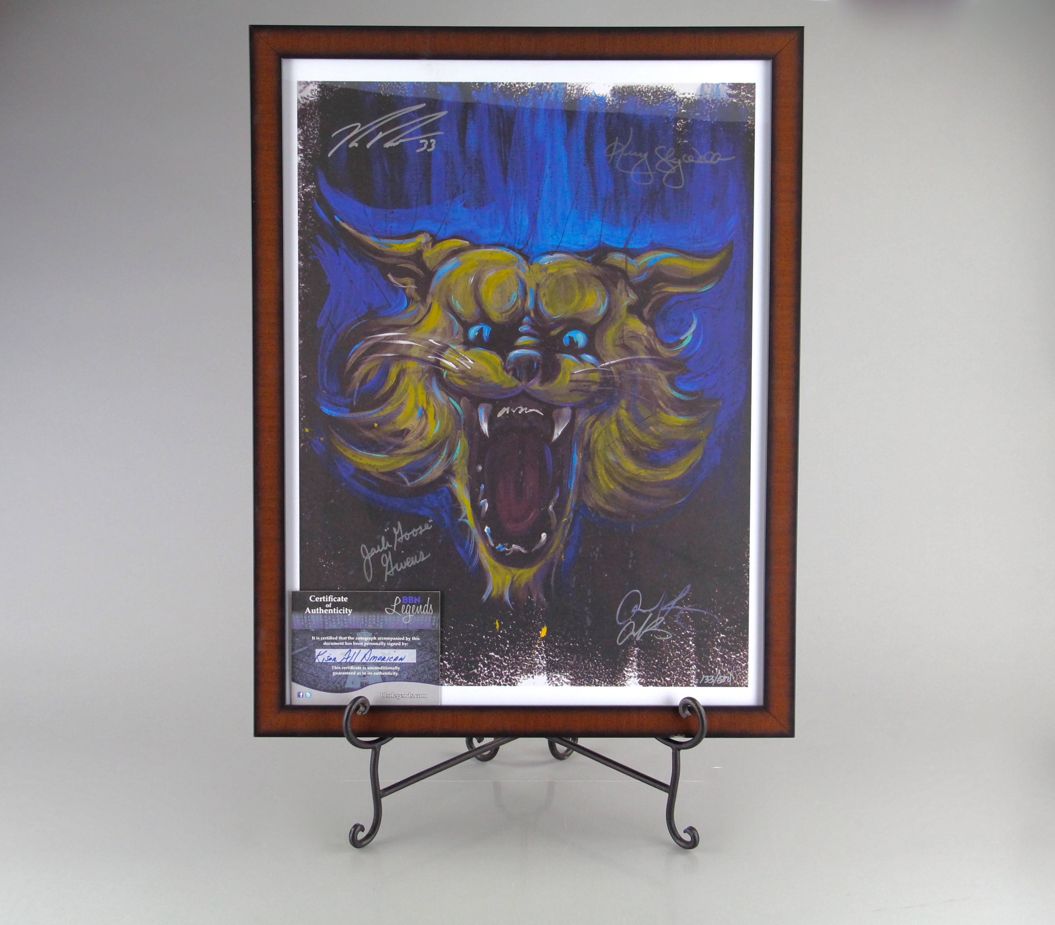 Autographed Wildcat Giclee Print by Aaron Kizer