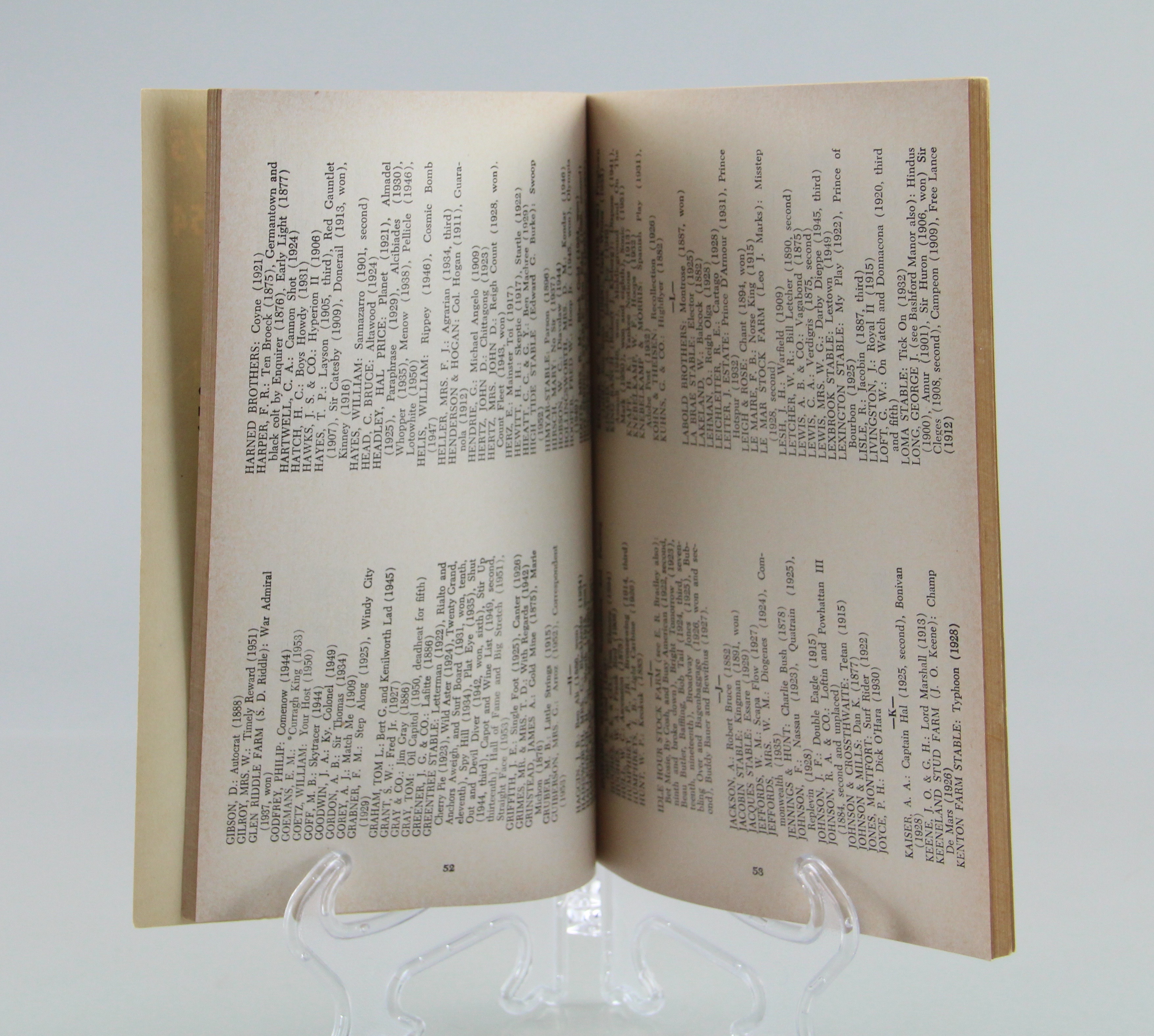 Vintage 1954 Kentucky Derby Media Book at Churchill Downs