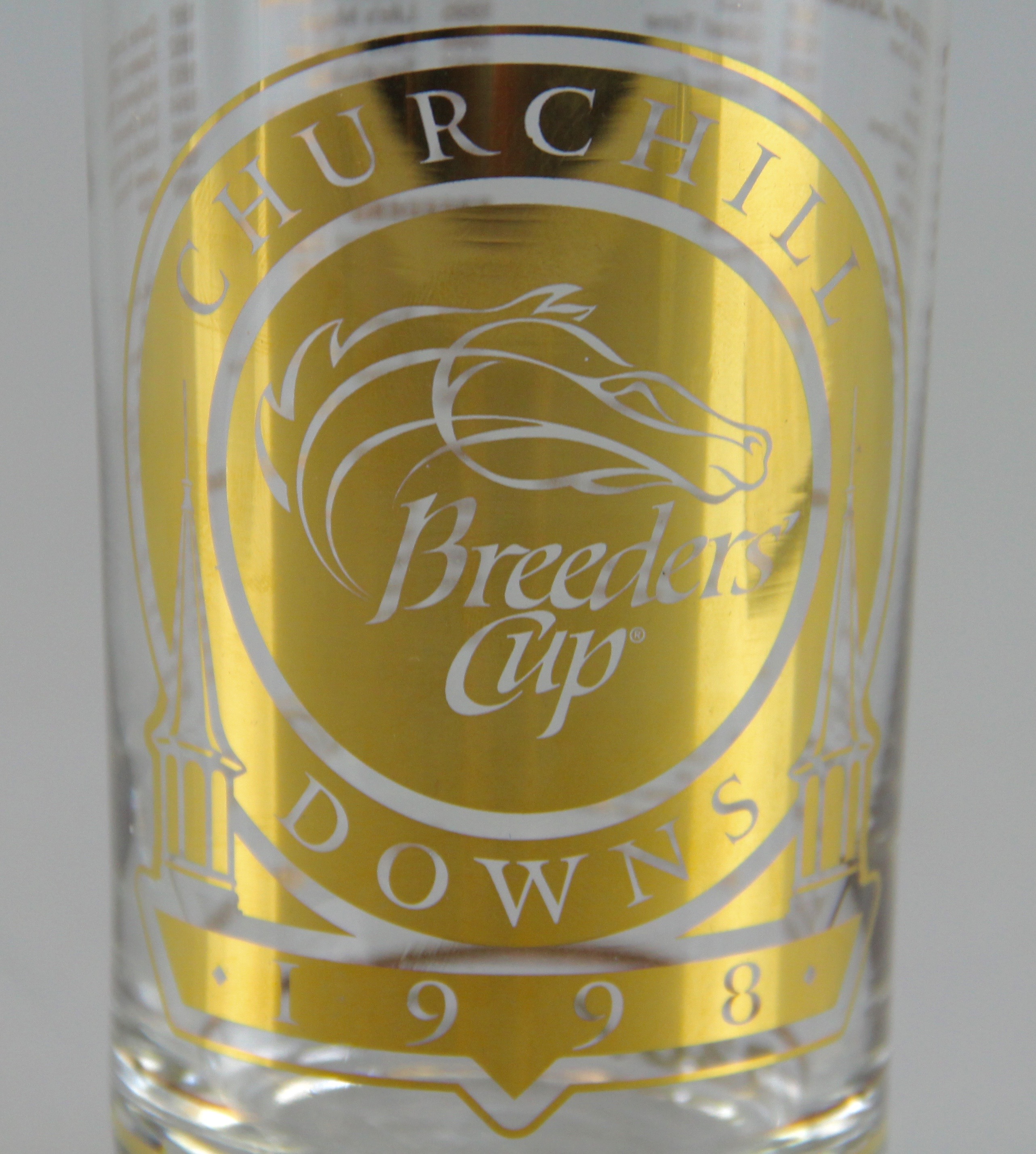 1998 Breeder's Cup Limited Edition Glass