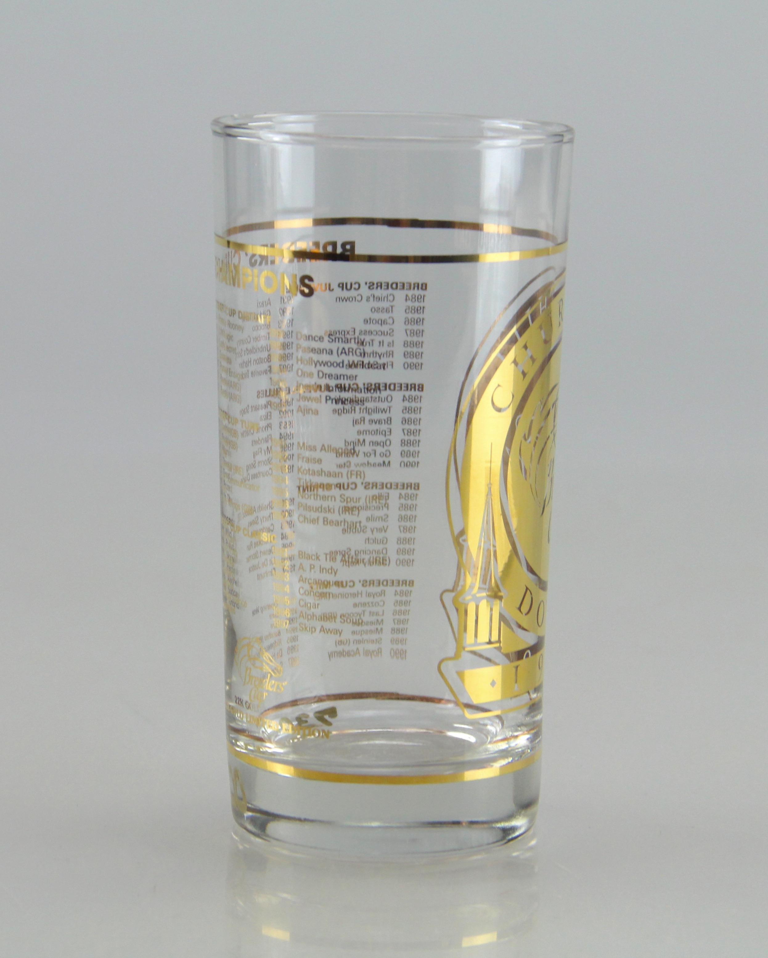 1998 Breeder's Cup Limited Edition Glass