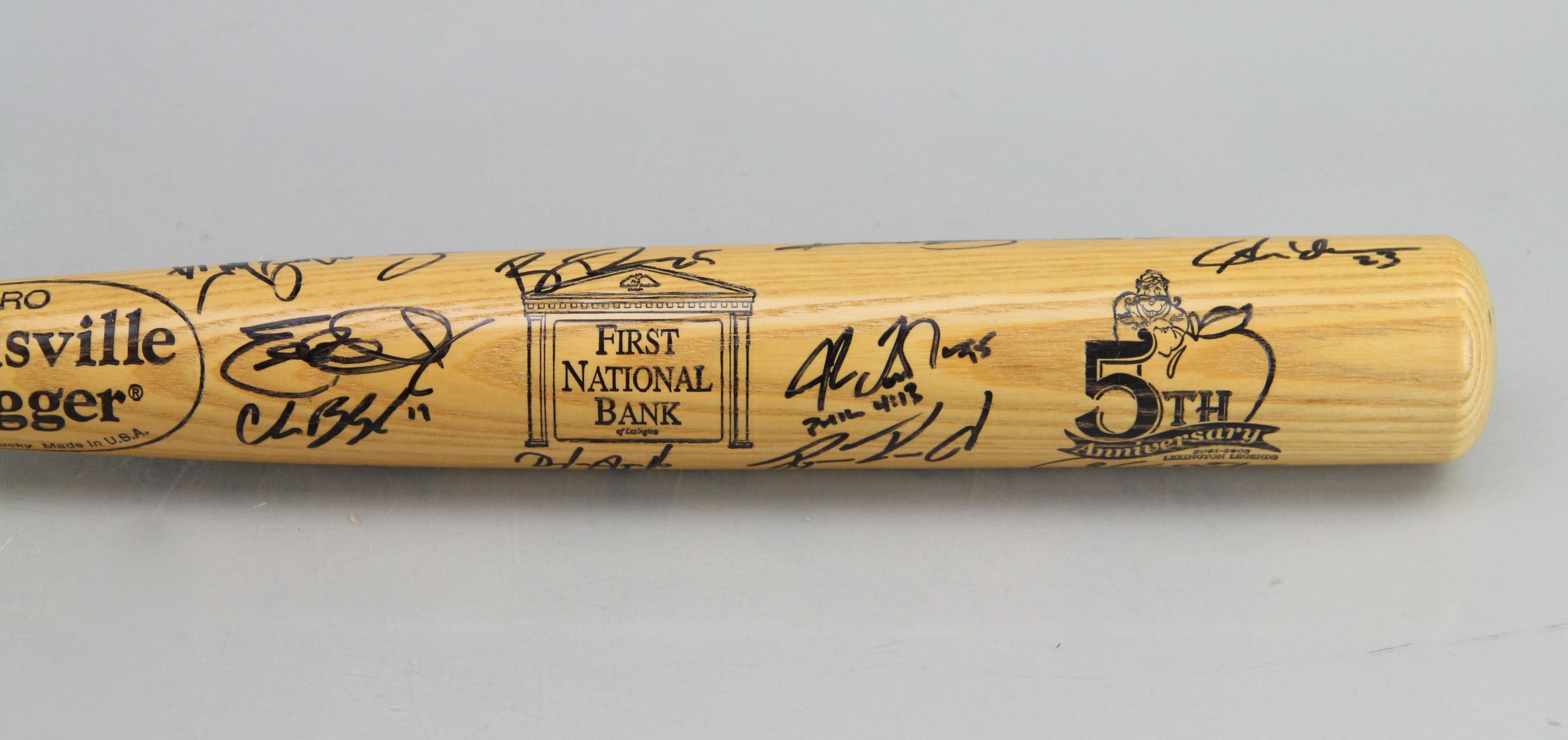 Autographed Lexington Legends Baseball Bat