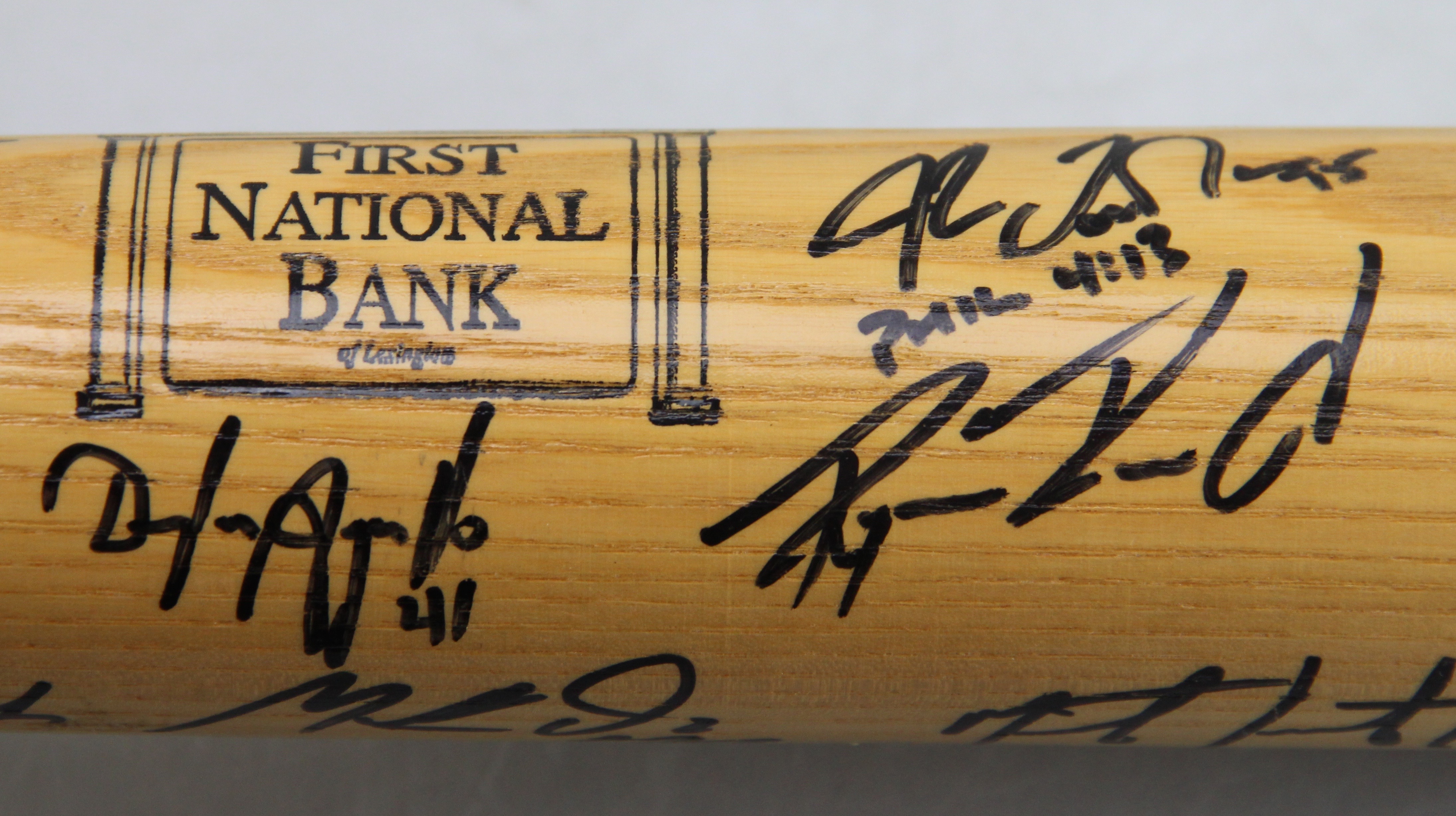 Autographed Lexington Legends Baseball Bat