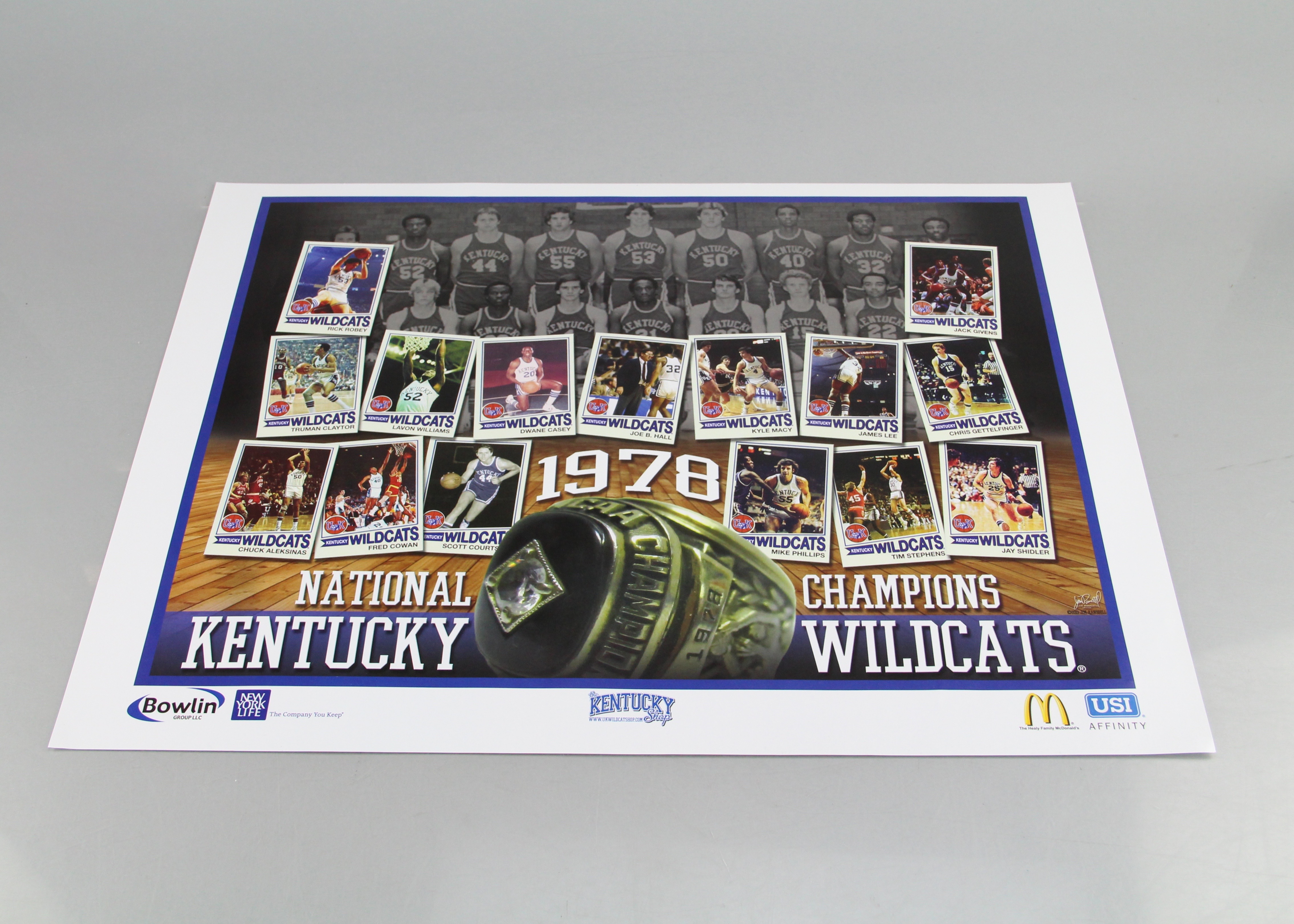 UK Wildcats 1978 NCAA Basketball Champions Poster