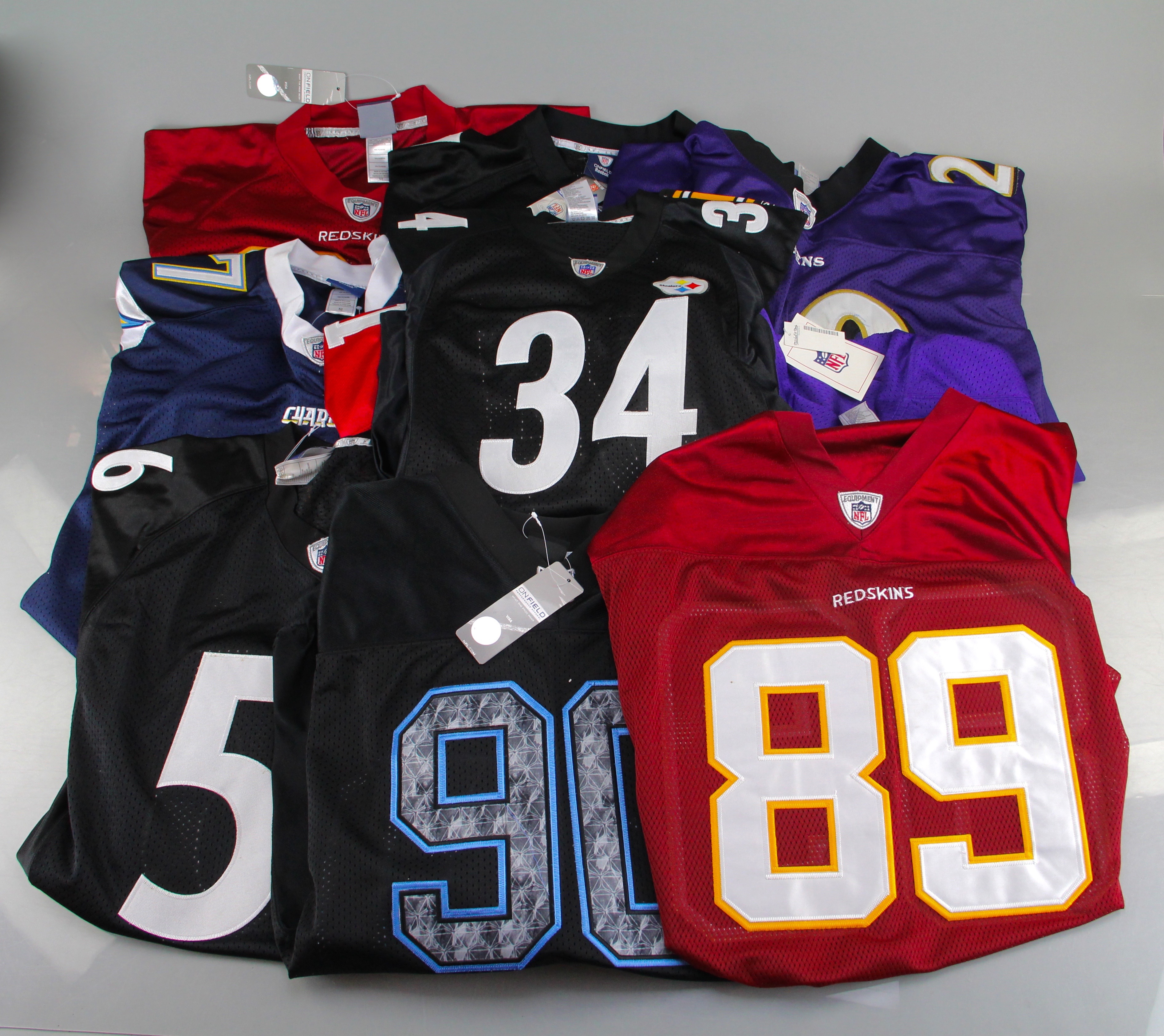 Assortment of Football Jerseys
