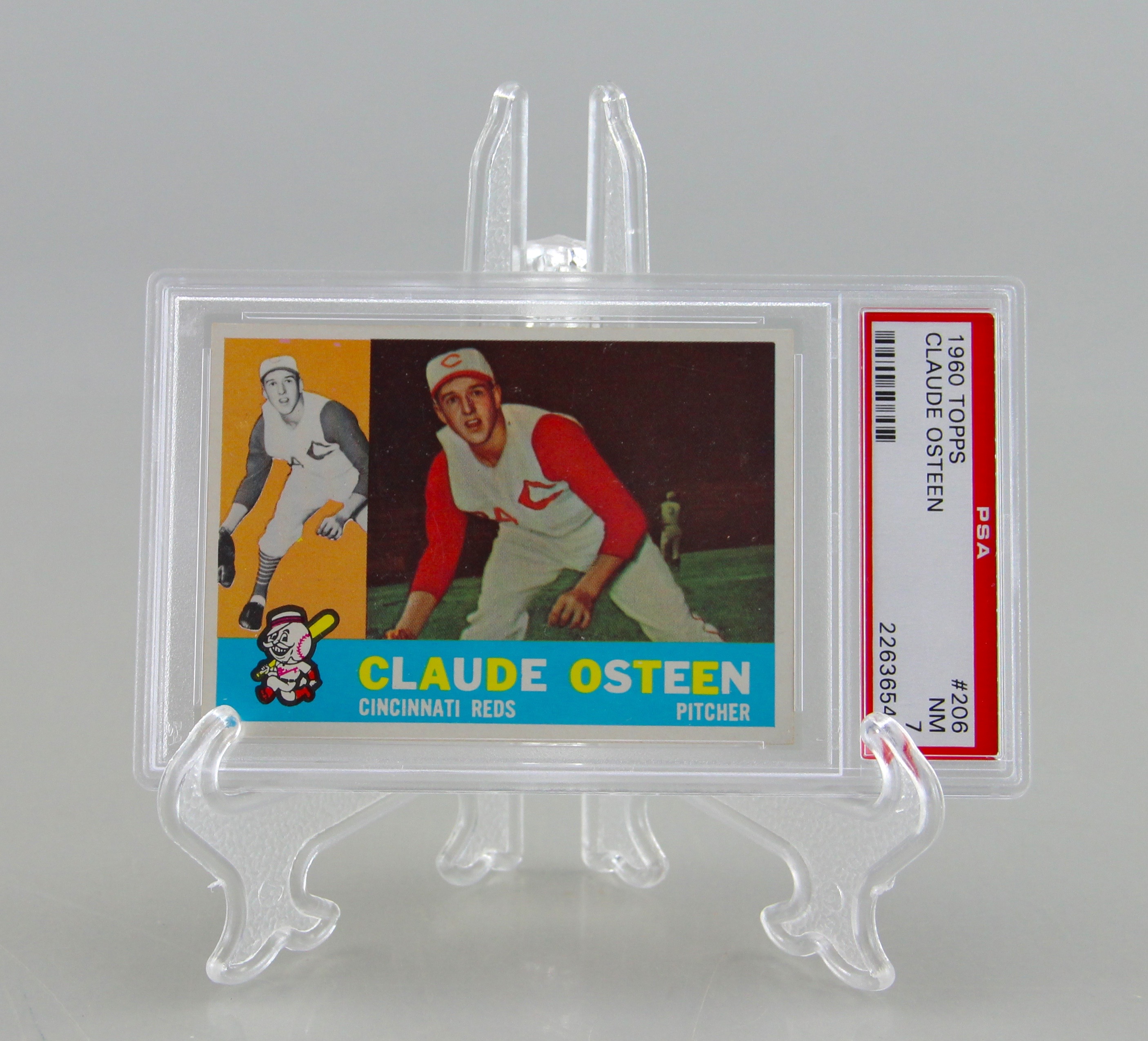 Assortment Of Four 50's Redlegs/Red Graded Baseball Cards