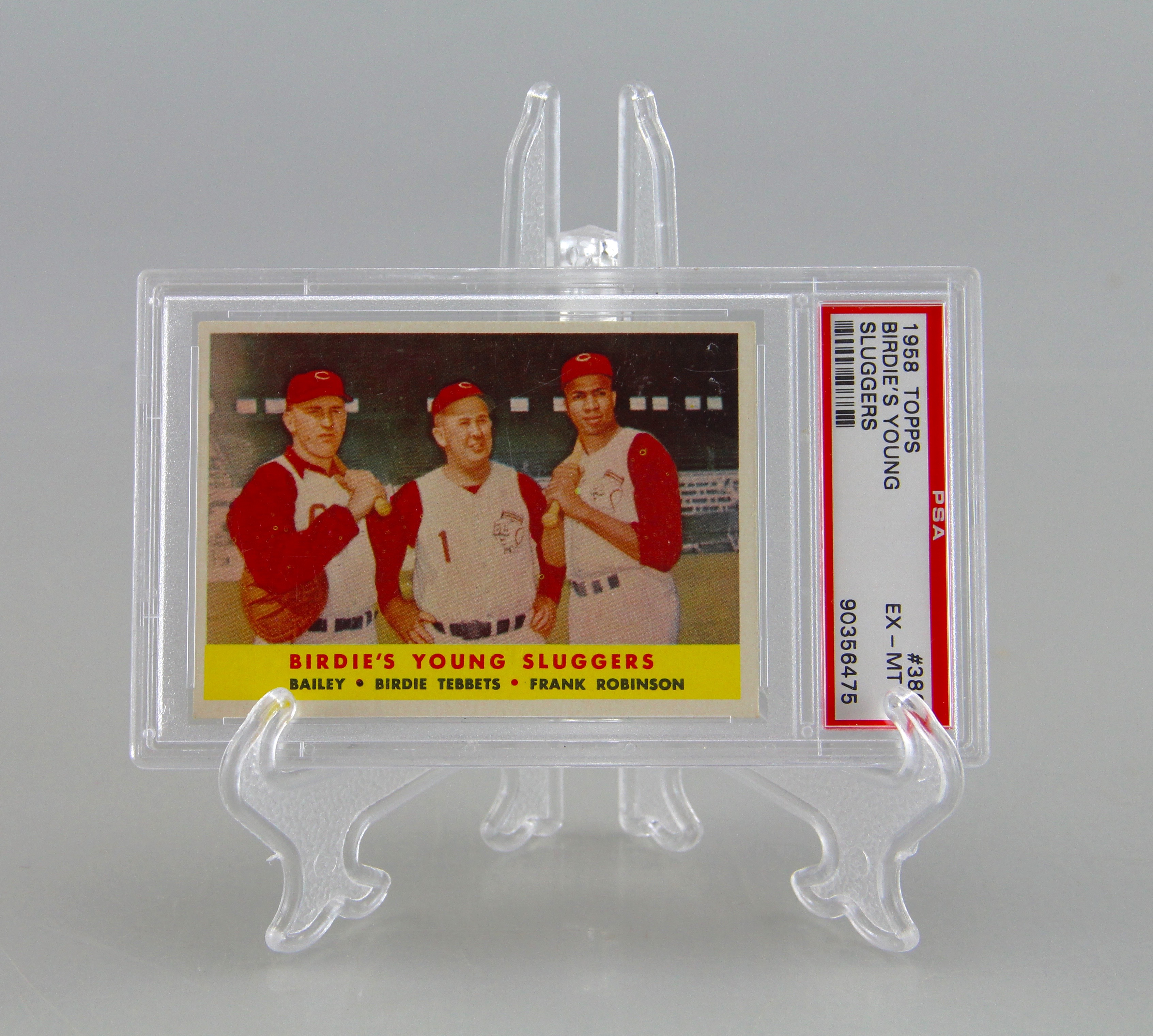 Assortment Of Four 50's Redlegs/Red Graded Baseball Cards
