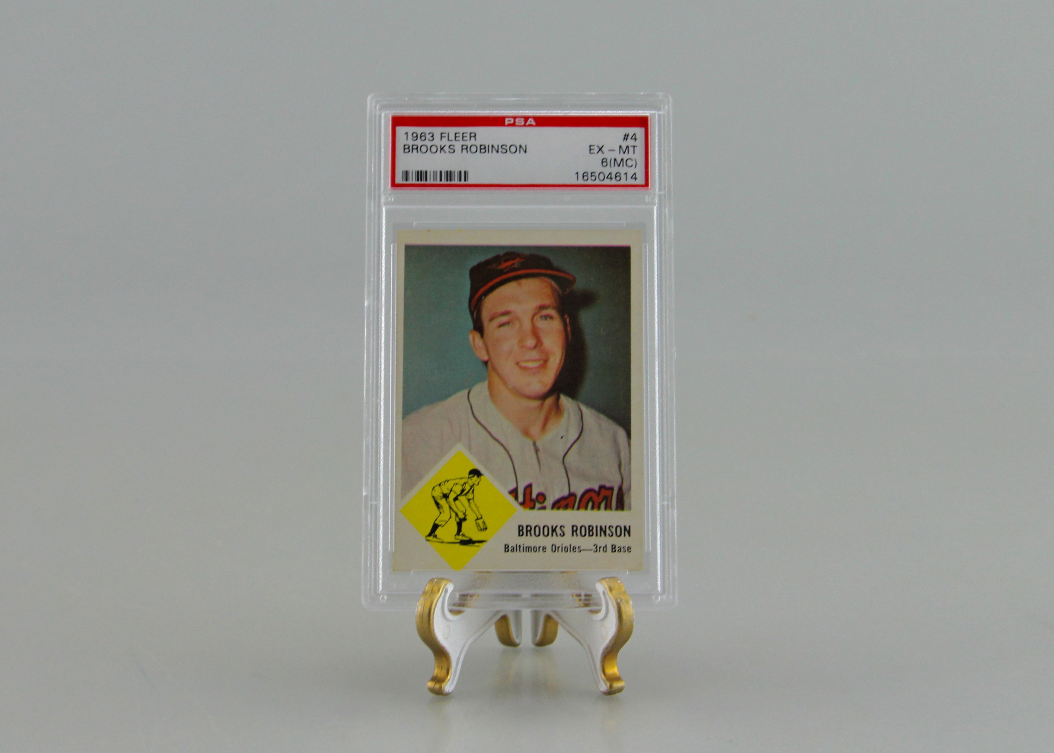1963 Fleer Brooks Robinson Graded EX-MT Baseball Card