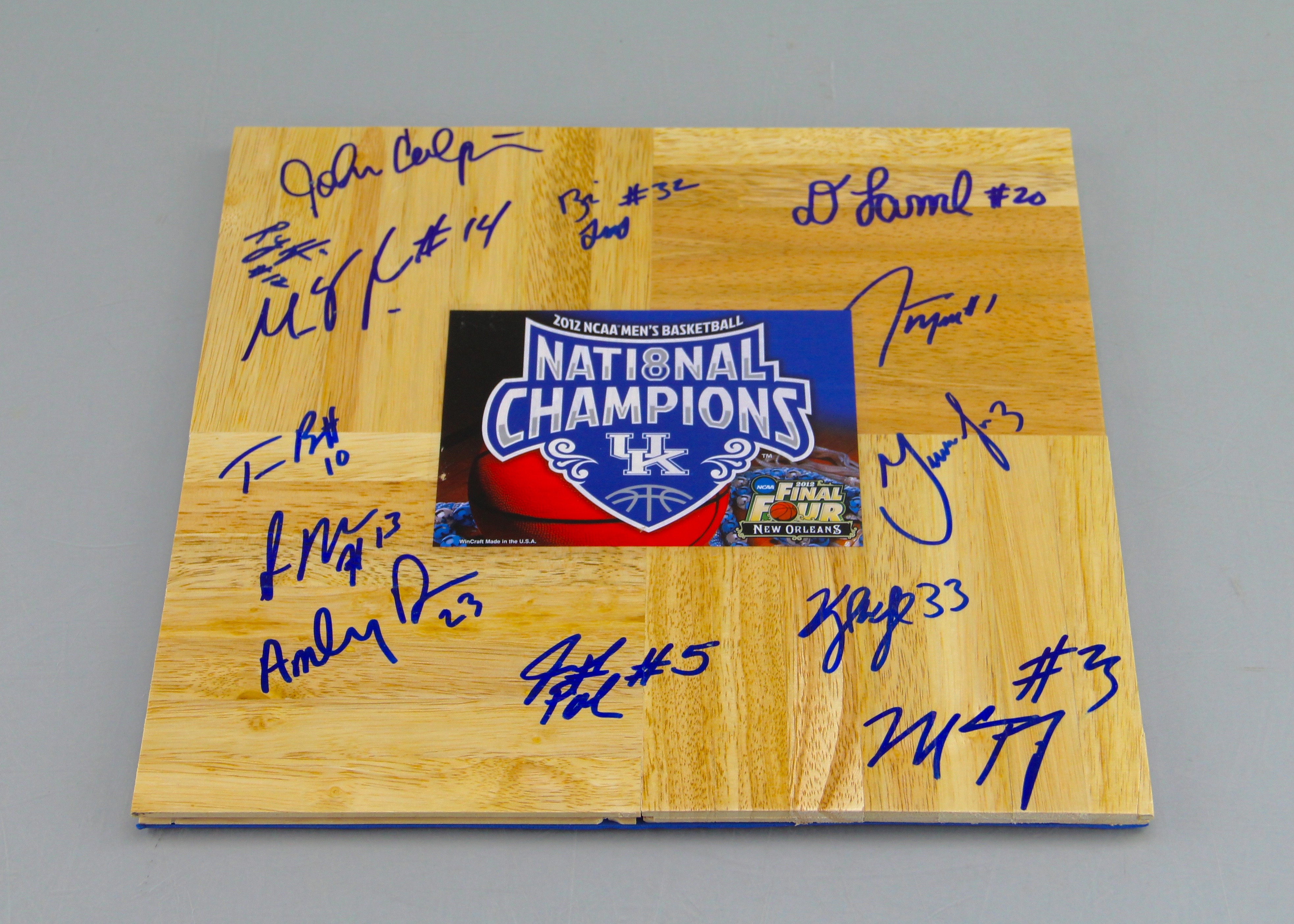 UK Wildcats 2011-12 NCAA Championship Autographed Floor Board