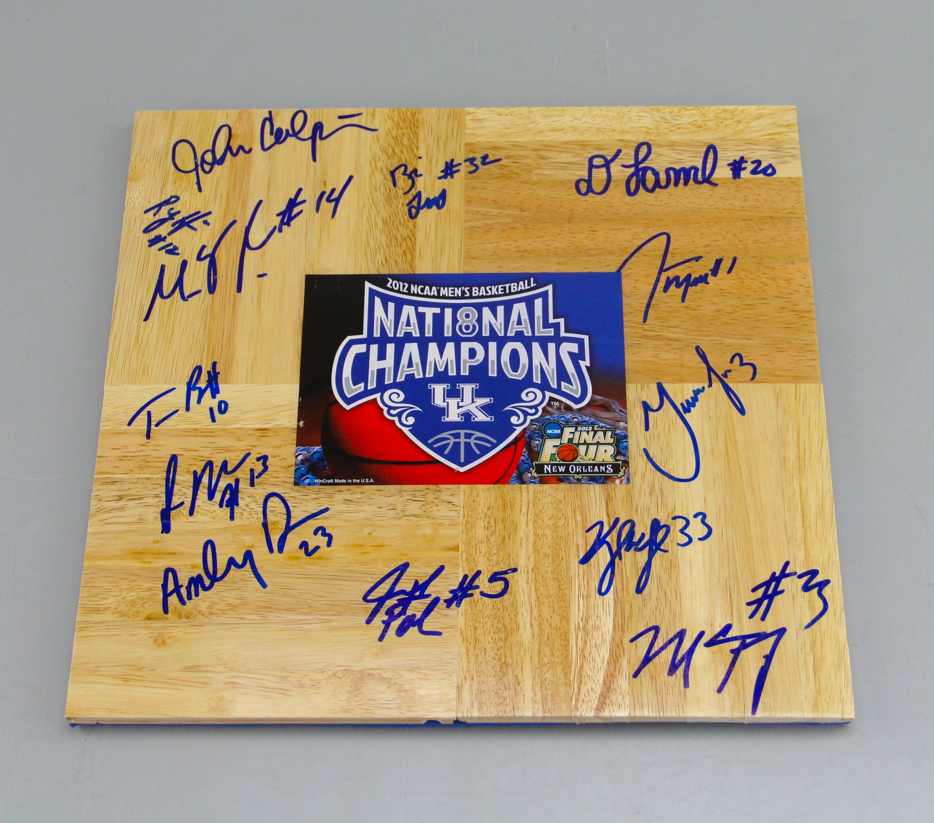 UK Wildcats 2011-12 NCAA Championship Autographed Floor Board