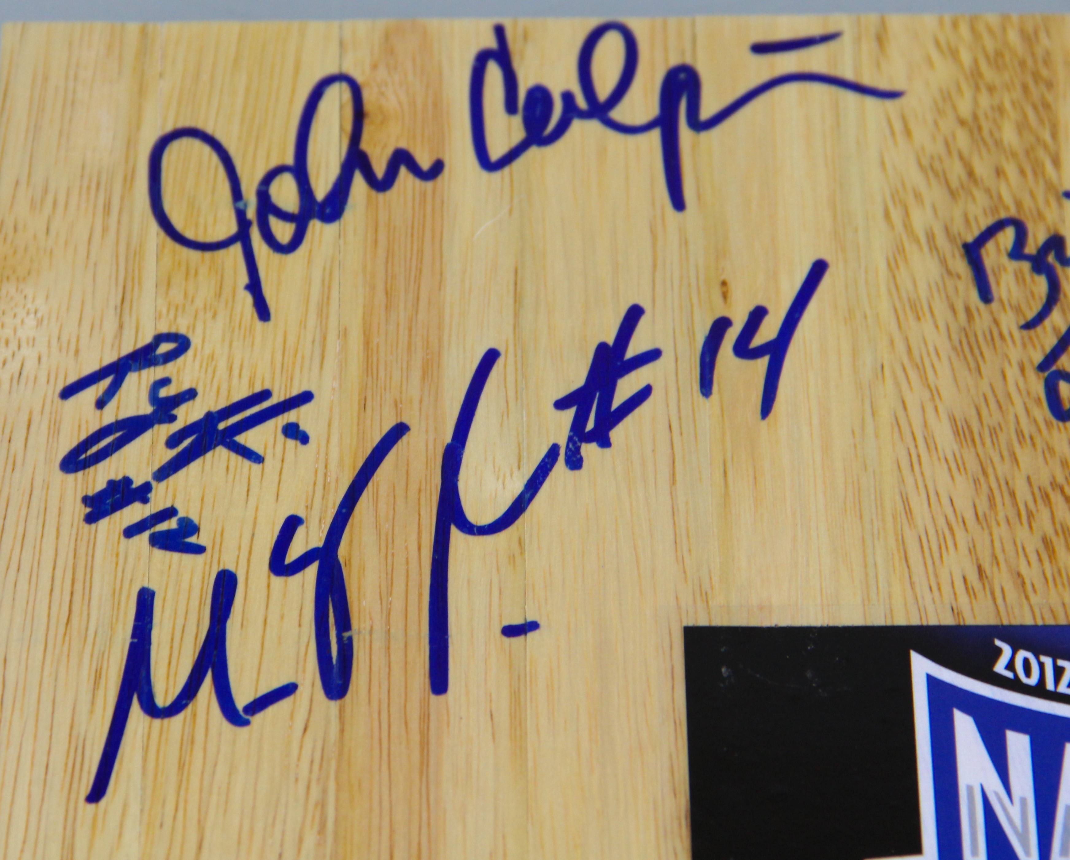 UK Wildcats 2011-12 NCAA Championship Autographed Floor Board