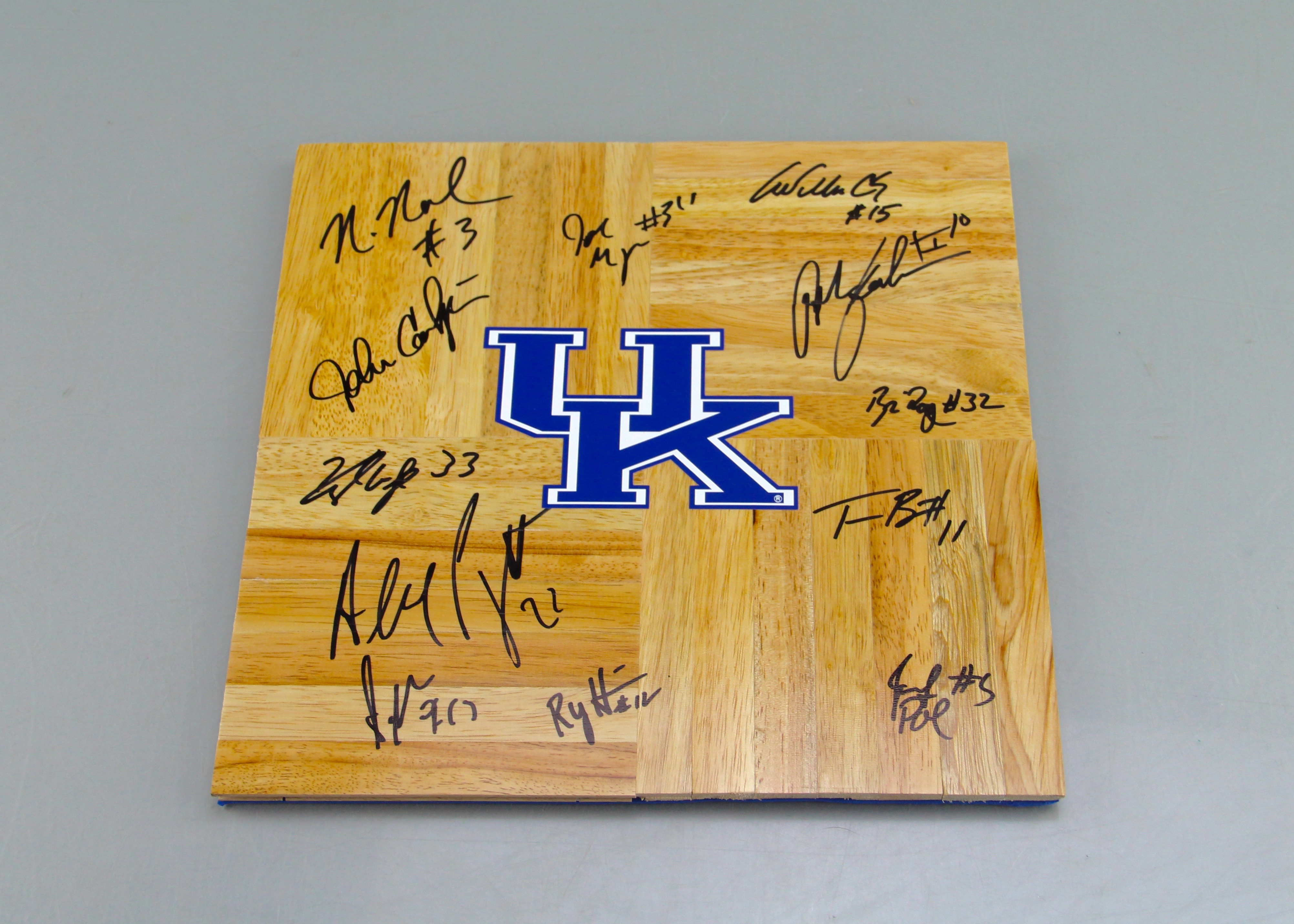 Autographed 2012-13 UK Wildcats Mens Basketball Floor Board