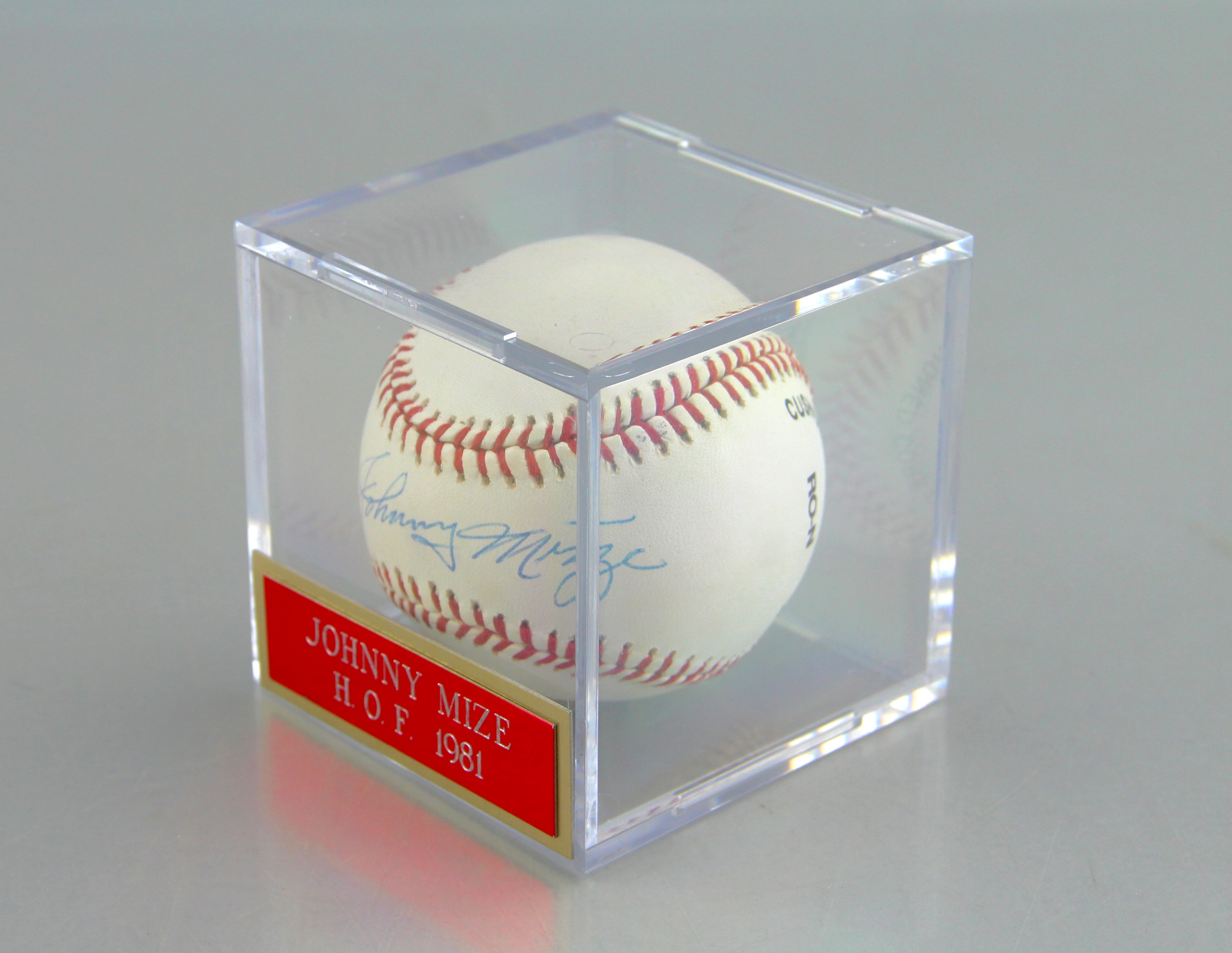 Johnny Mize Autographed Baseball