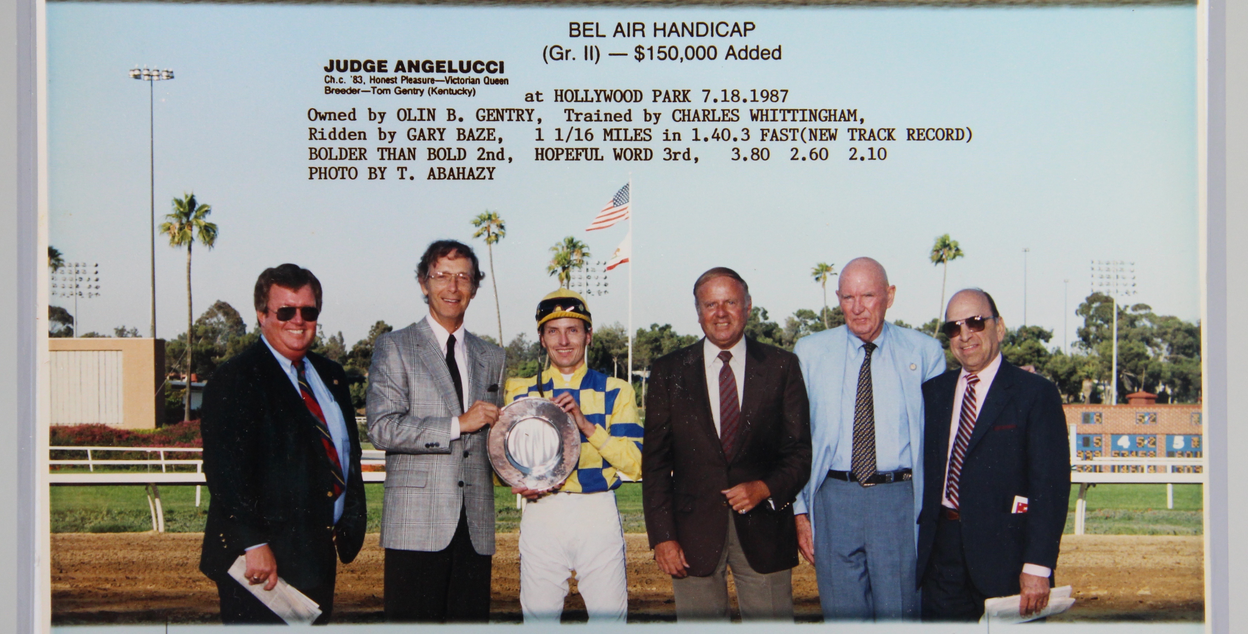 Cinema Breeder's Cup And Bel Air Handicap Winners Photographs