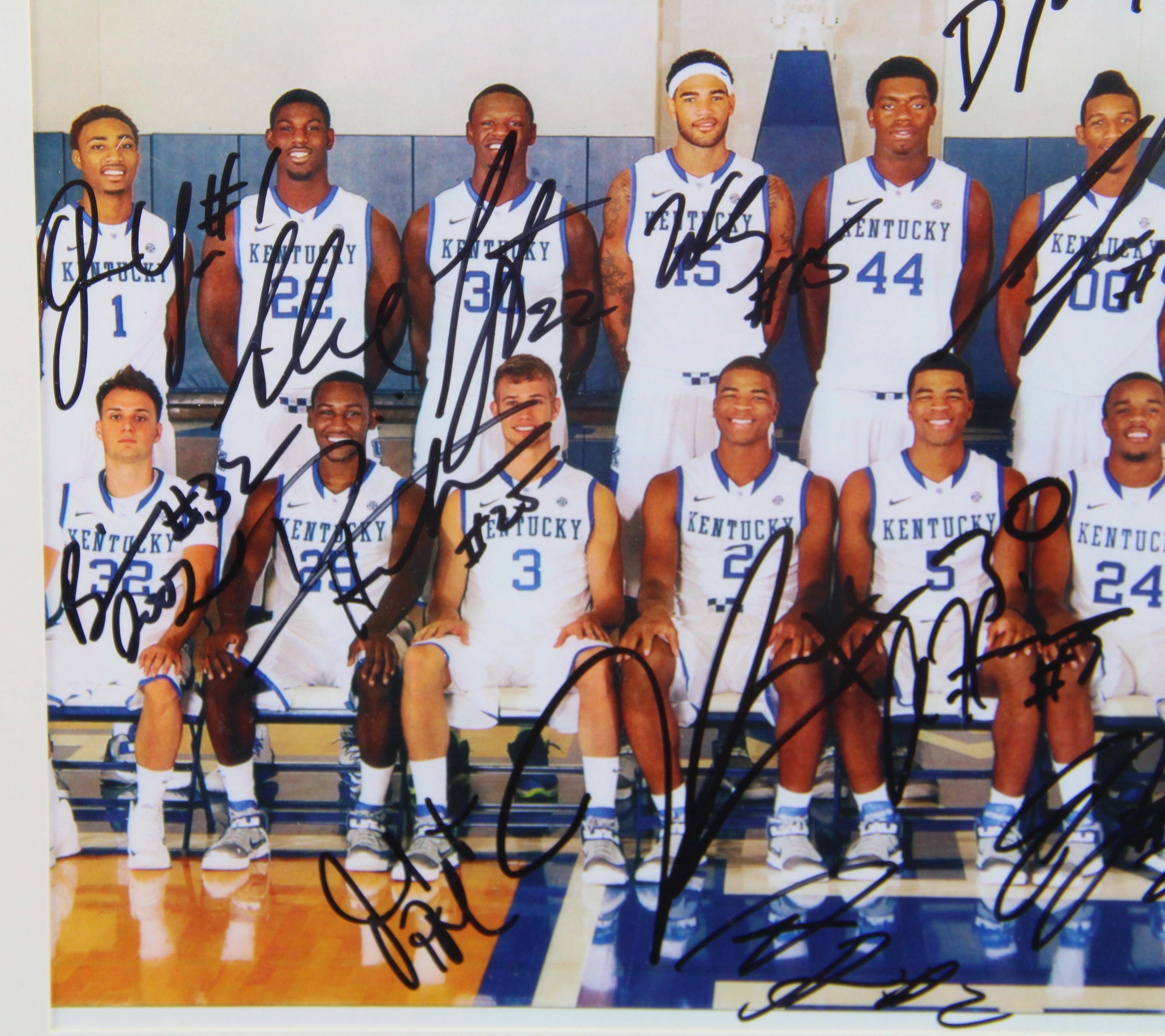 2013-14 UK Wildcats Autographed Basketball Team Photo Print