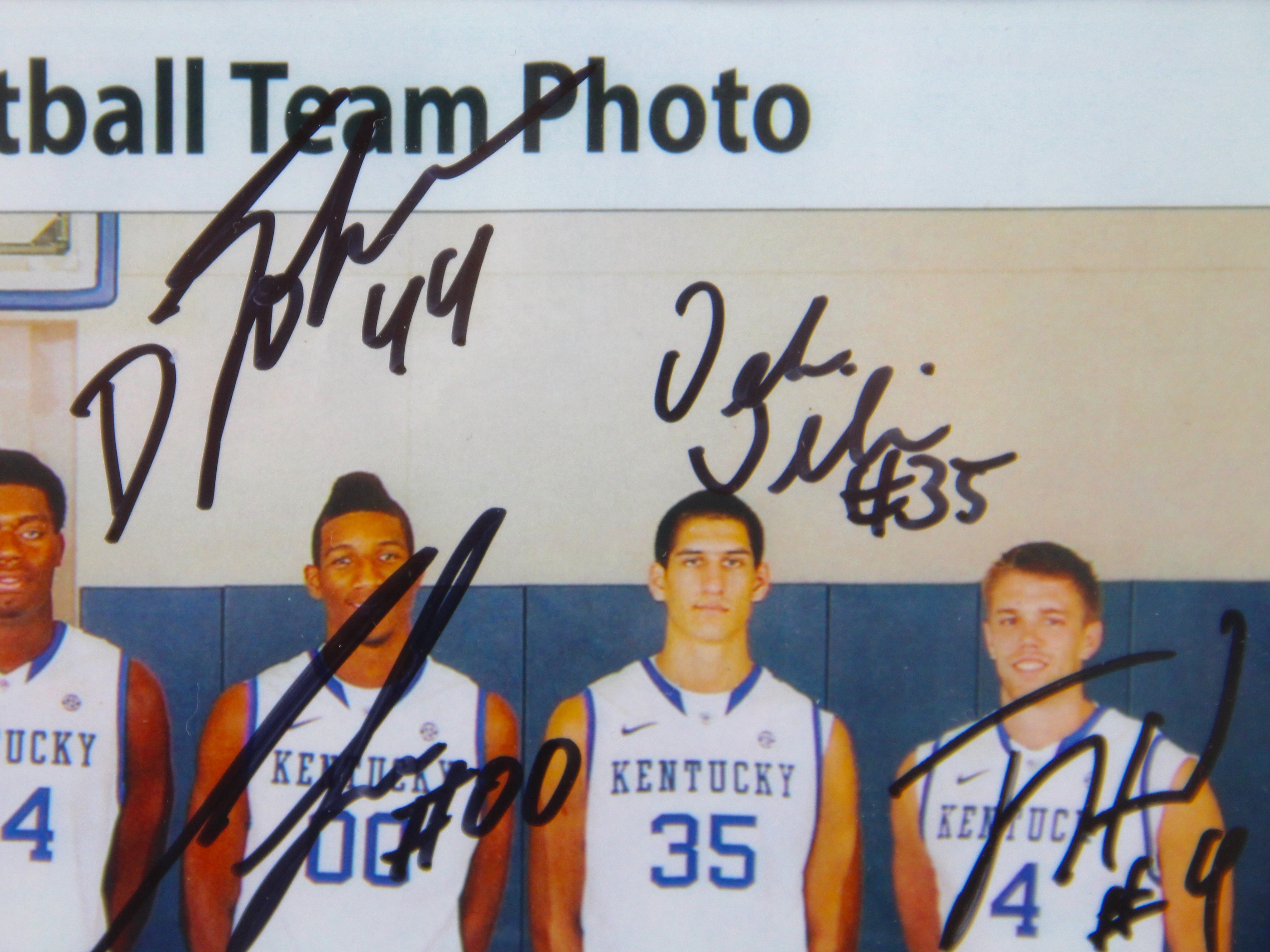 2013-14 UK Wildcats Autographed Basketball Team Photo Print