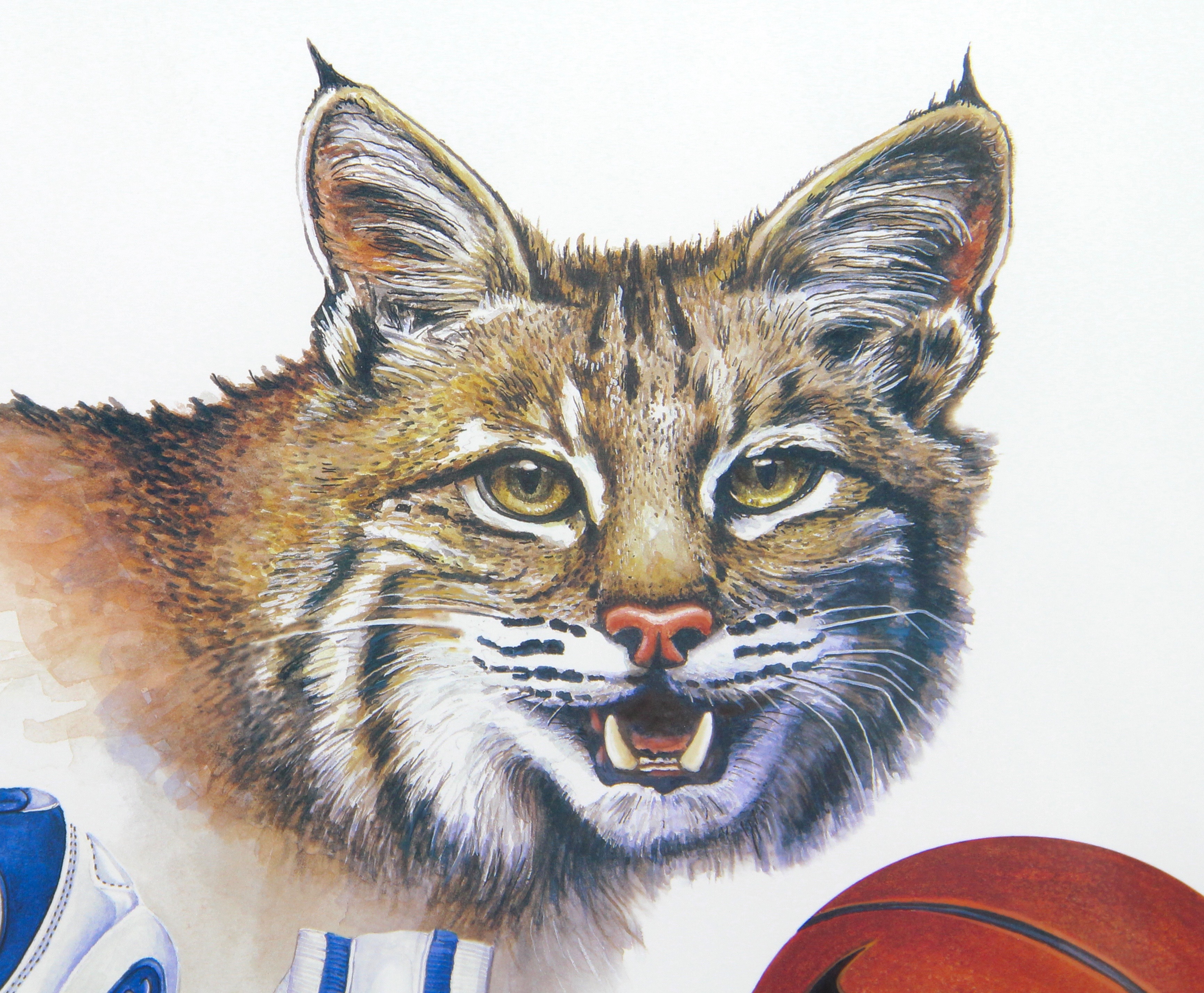 Framed UK Wildcats Picture Autographed By Jack "Goose" Givens