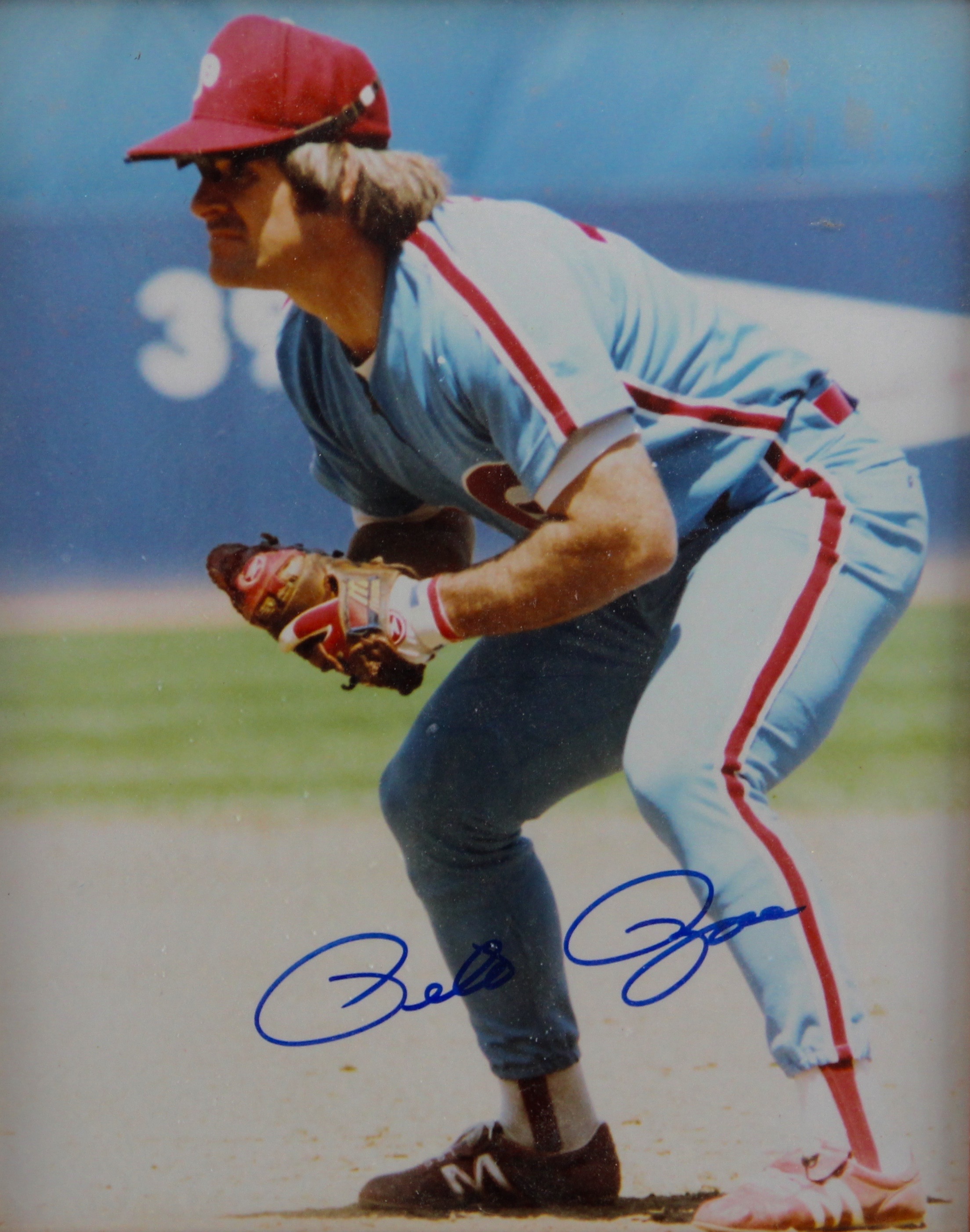 Framed Autographed Pete Rose Photo Print