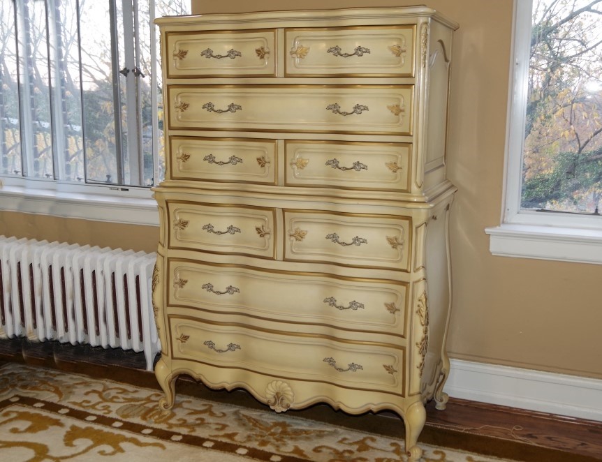 Union Furniture French Provincial Highboy Dresser
