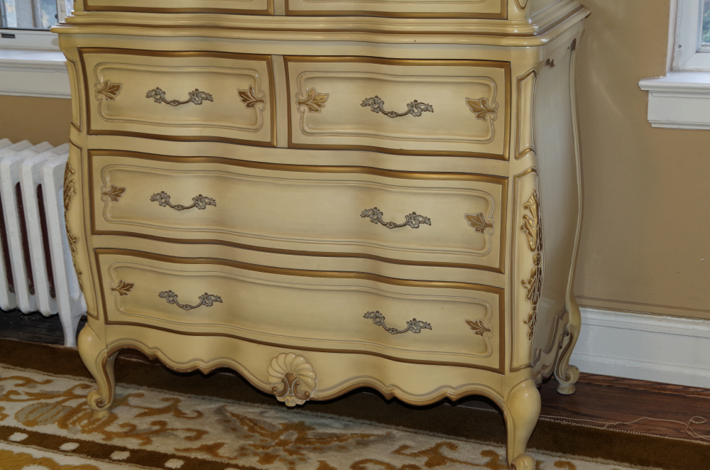 Union Furniture French Provincial Highboy Dresser
