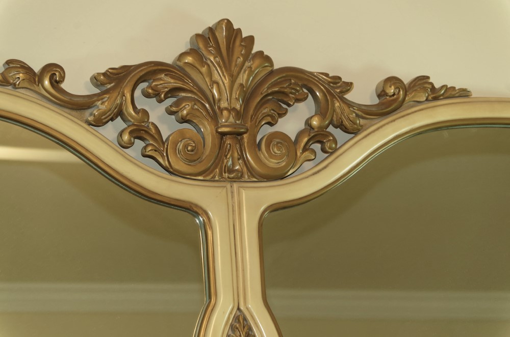 Union Furniture French Provincial Long Dresser with Mirror