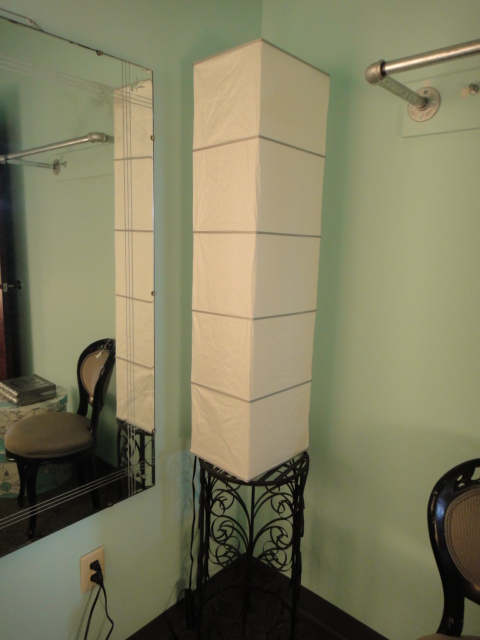 Modern Japanese Floor Lamp with Squre Paper Shade