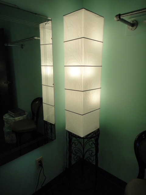 Modern Japanese Floor Lamp with Squre Paper Shade