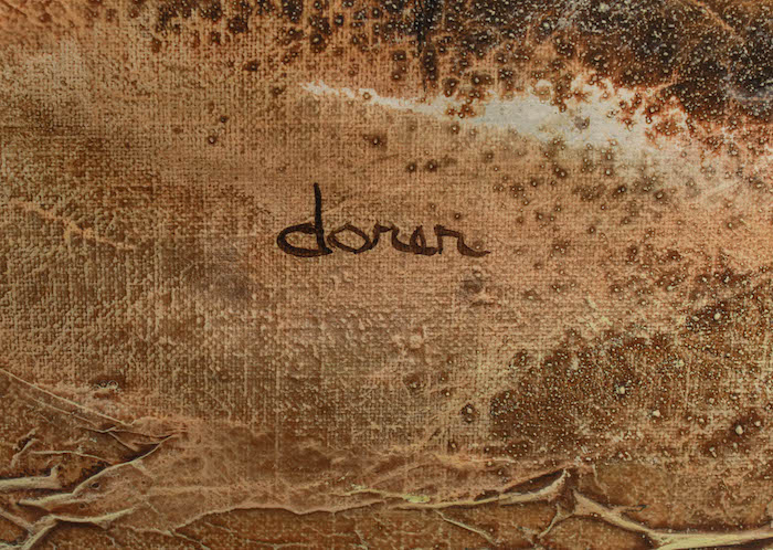 Signed Jan Dorer Acrylic Painting on Canvas