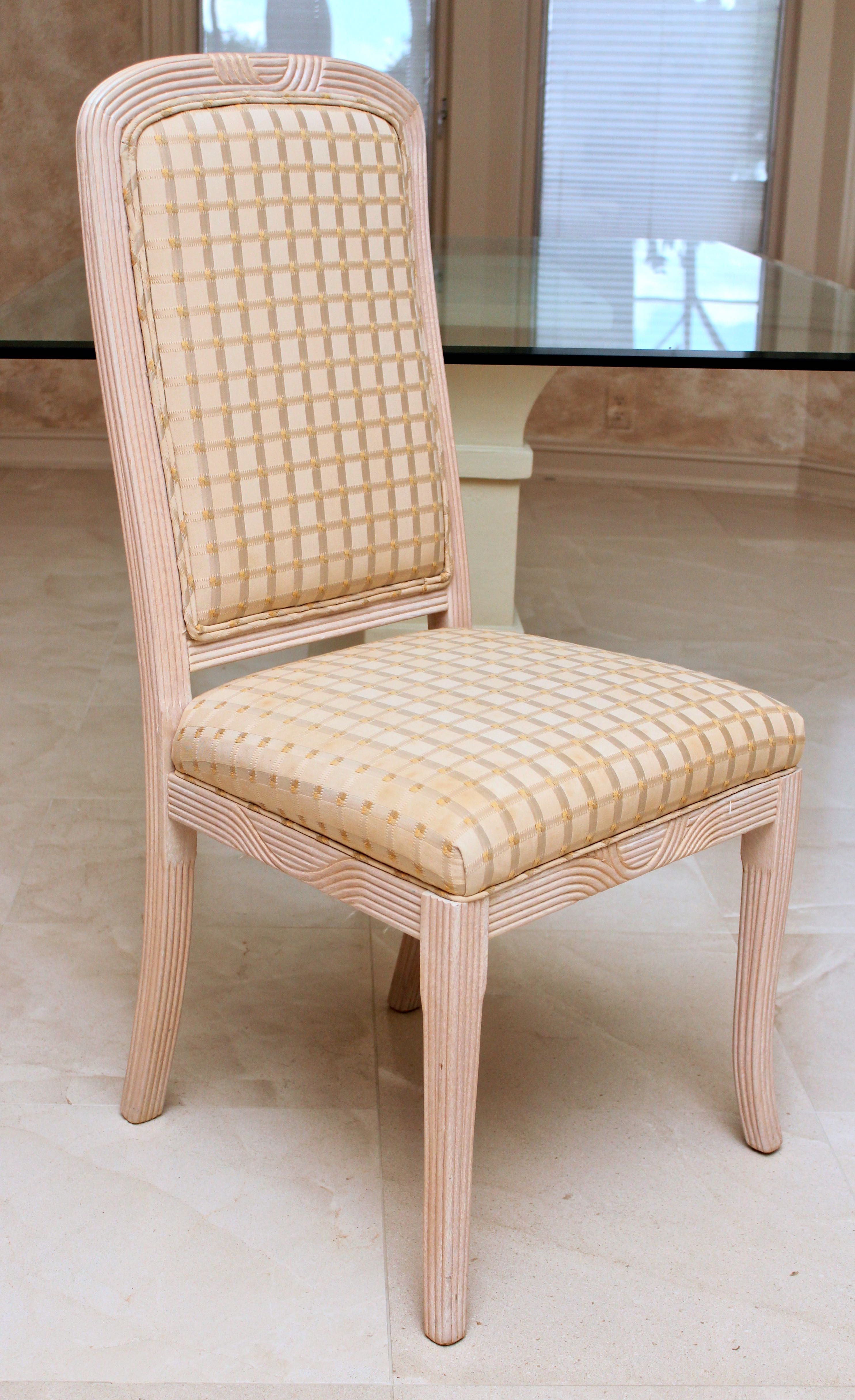 Set of Eight Upholstered Dining Chairs