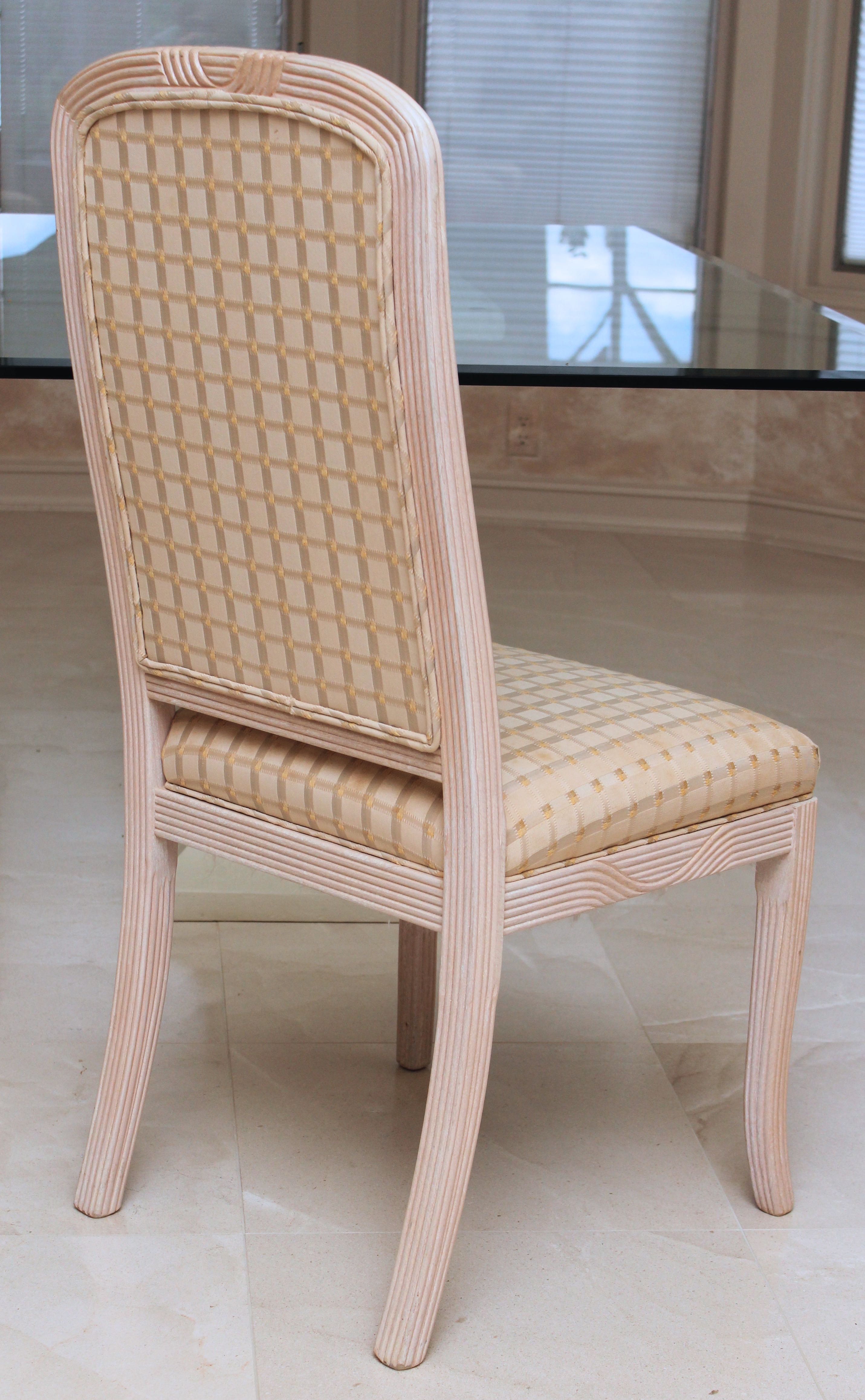Set of Eight Upholstered Dining Chairs