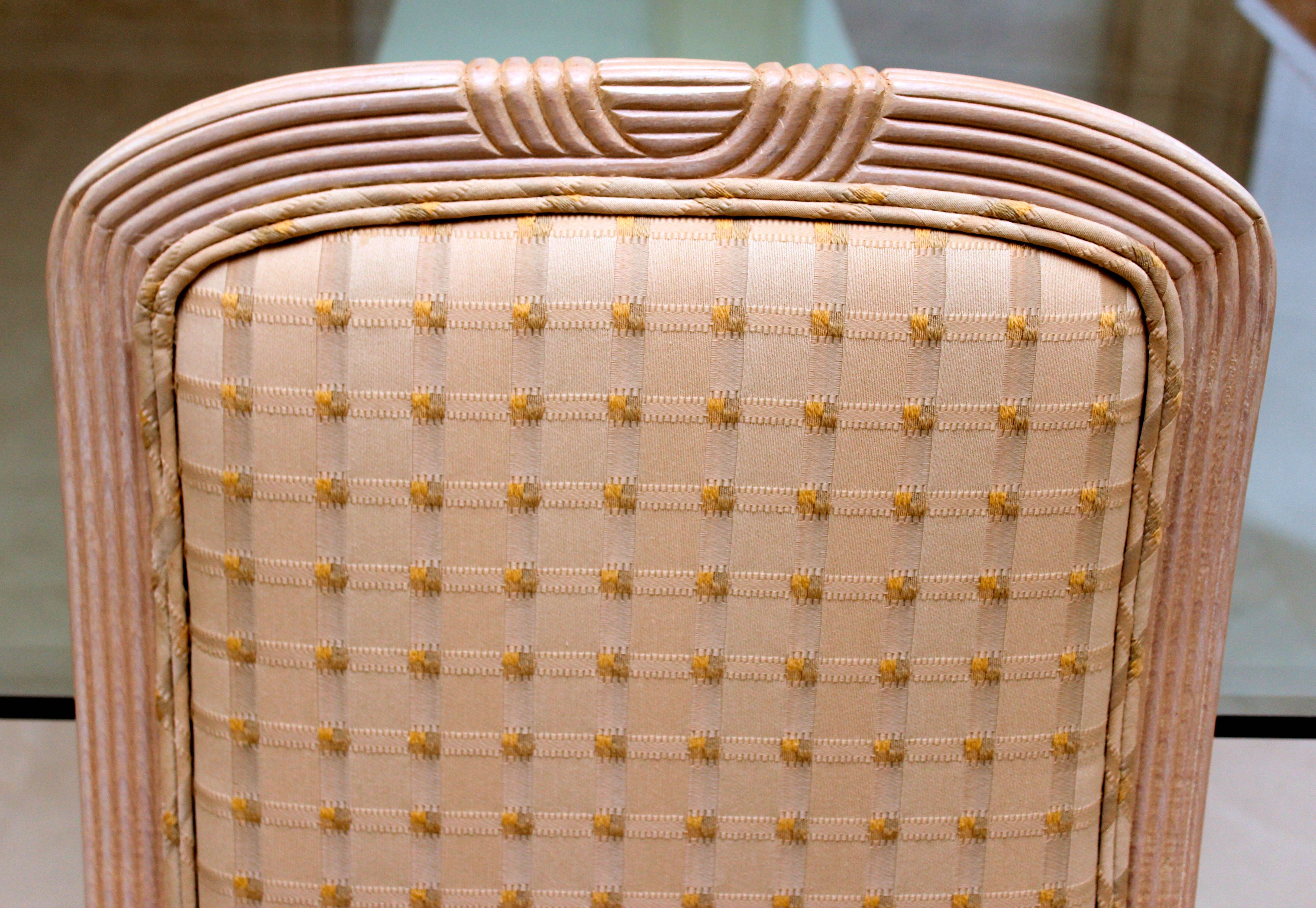 Set of Eight Upholstered Dining Chairs