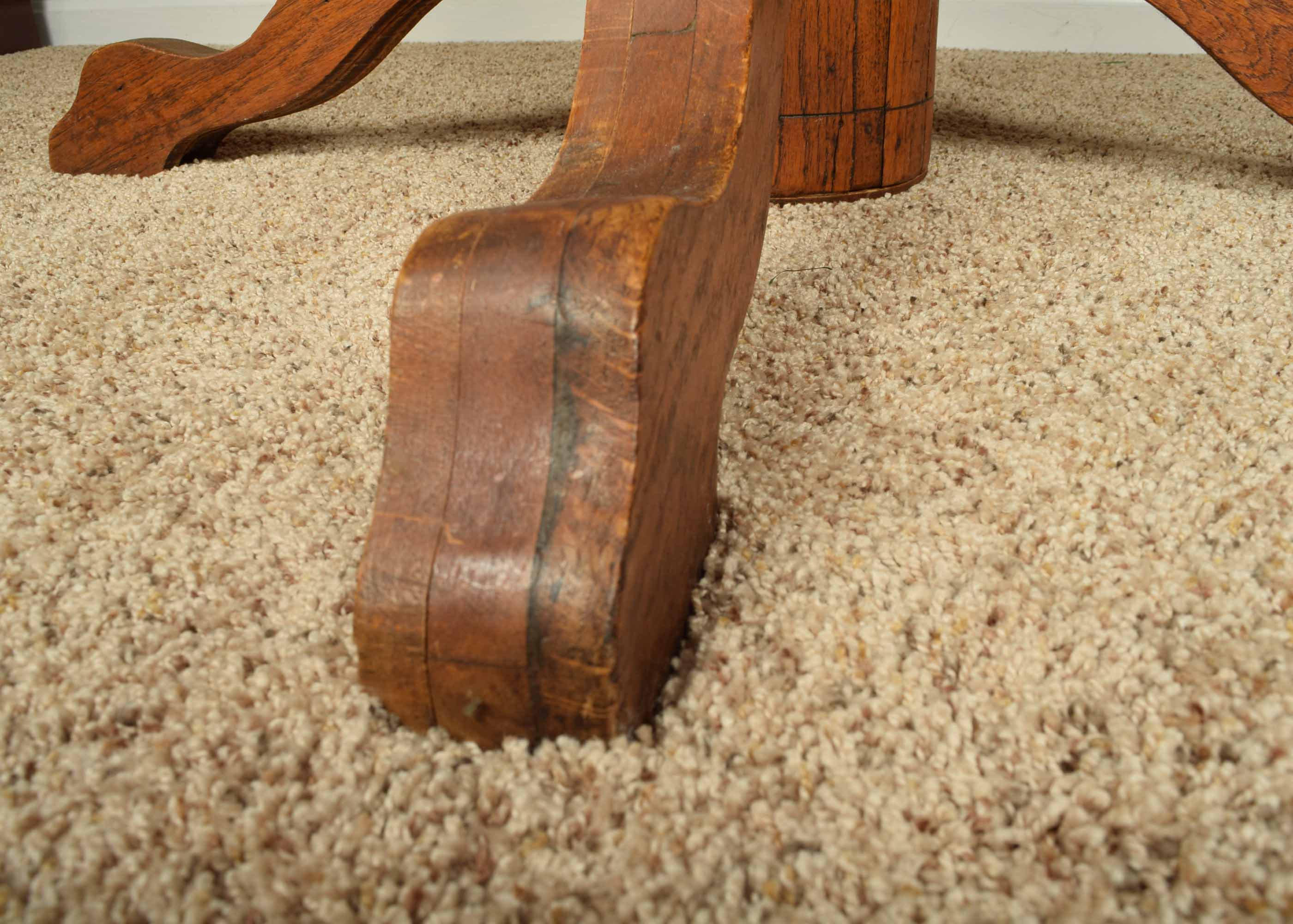 Antique Round Oak Pedestal Table