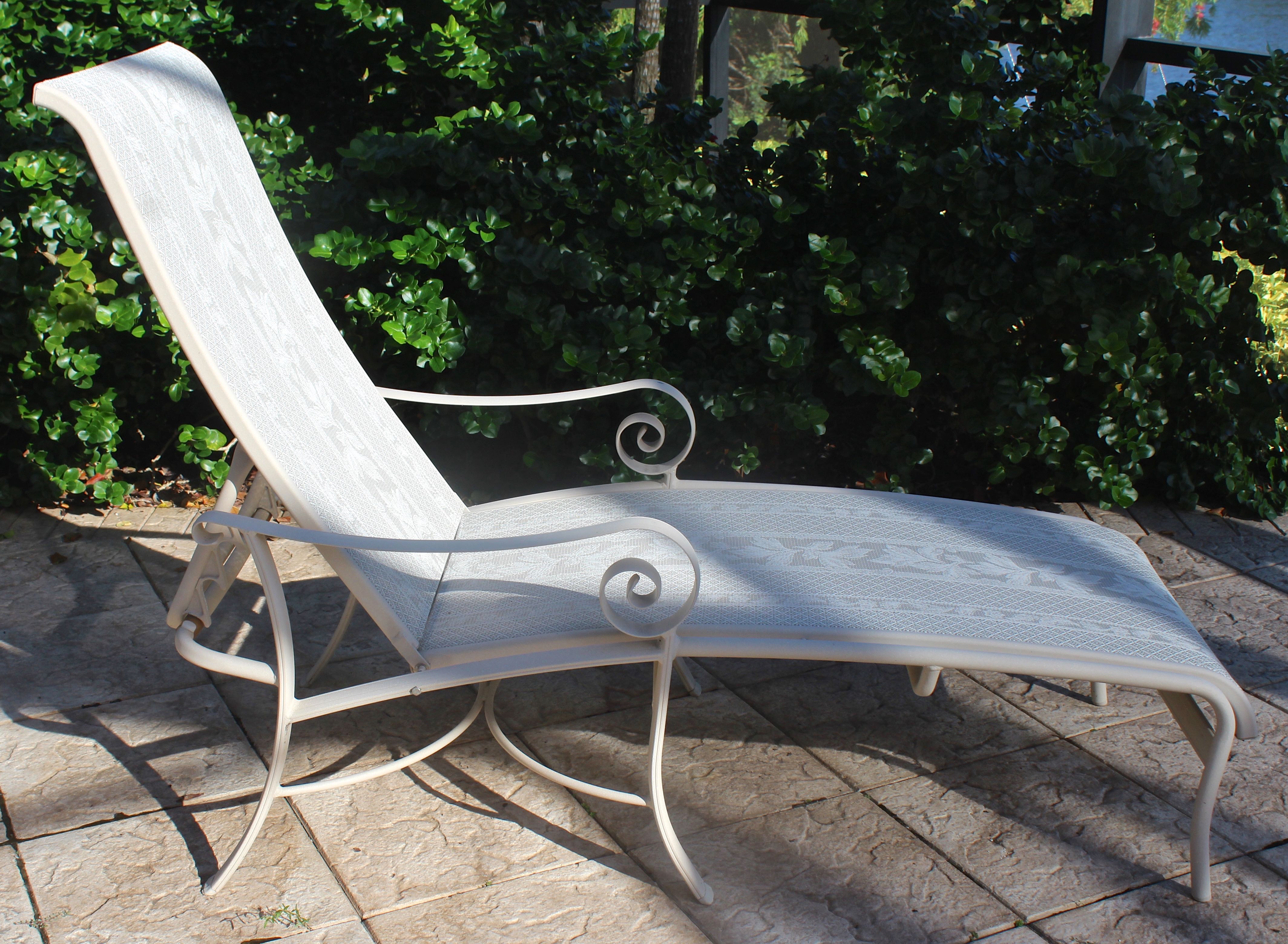 Chaise Lounge With Matching Side Table